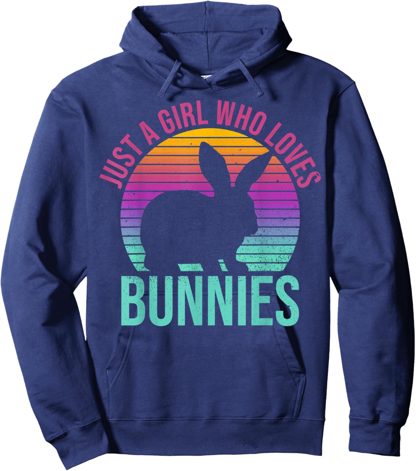 Rabbit Owners Just A Girl Who Loves Bunnies Rabbit Lovers Hoodie - Hoodie | Navy