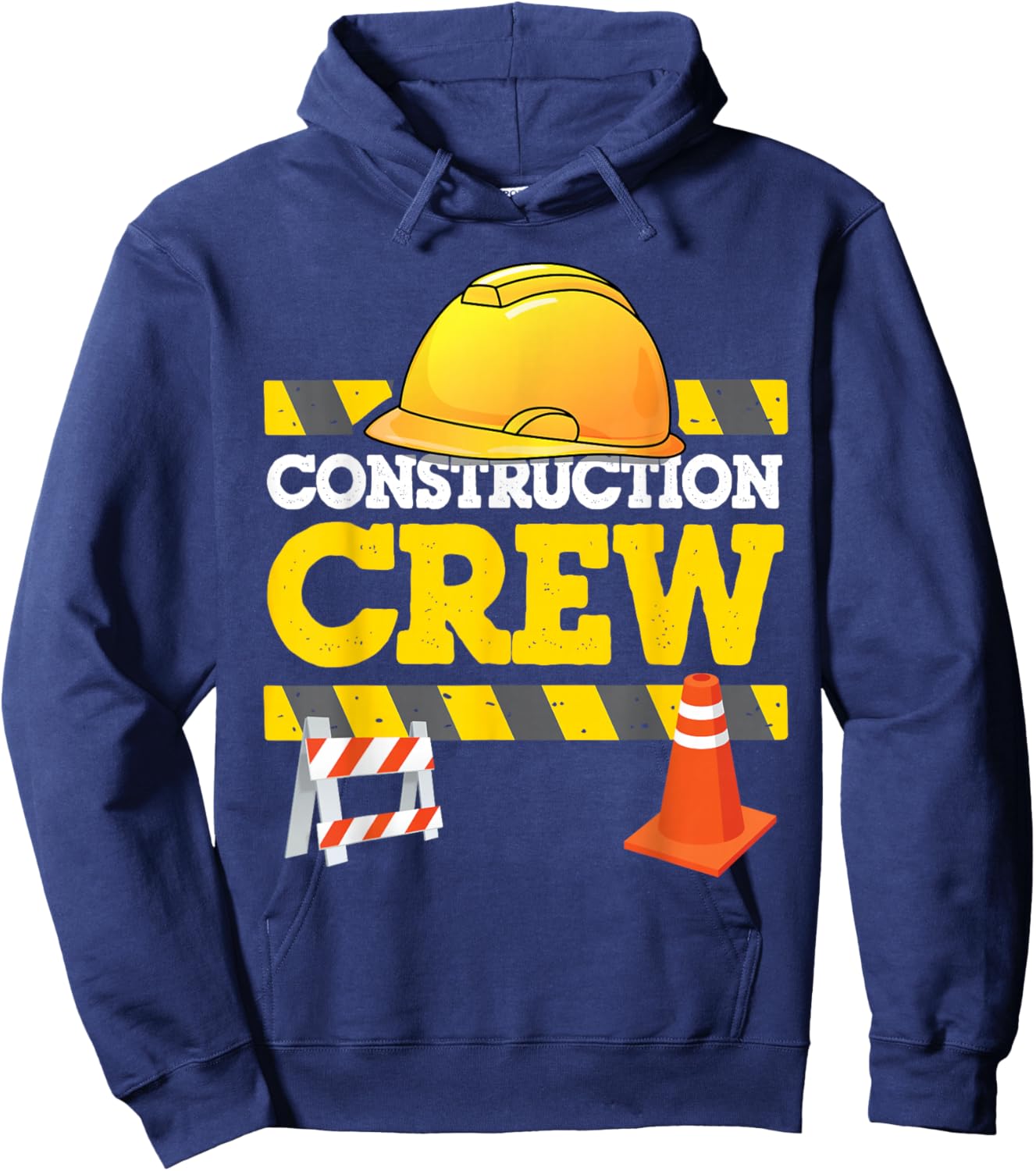 Boys Birthday Construction Crew Kids Party Group Matching Hoodie - Hoodie | Navy