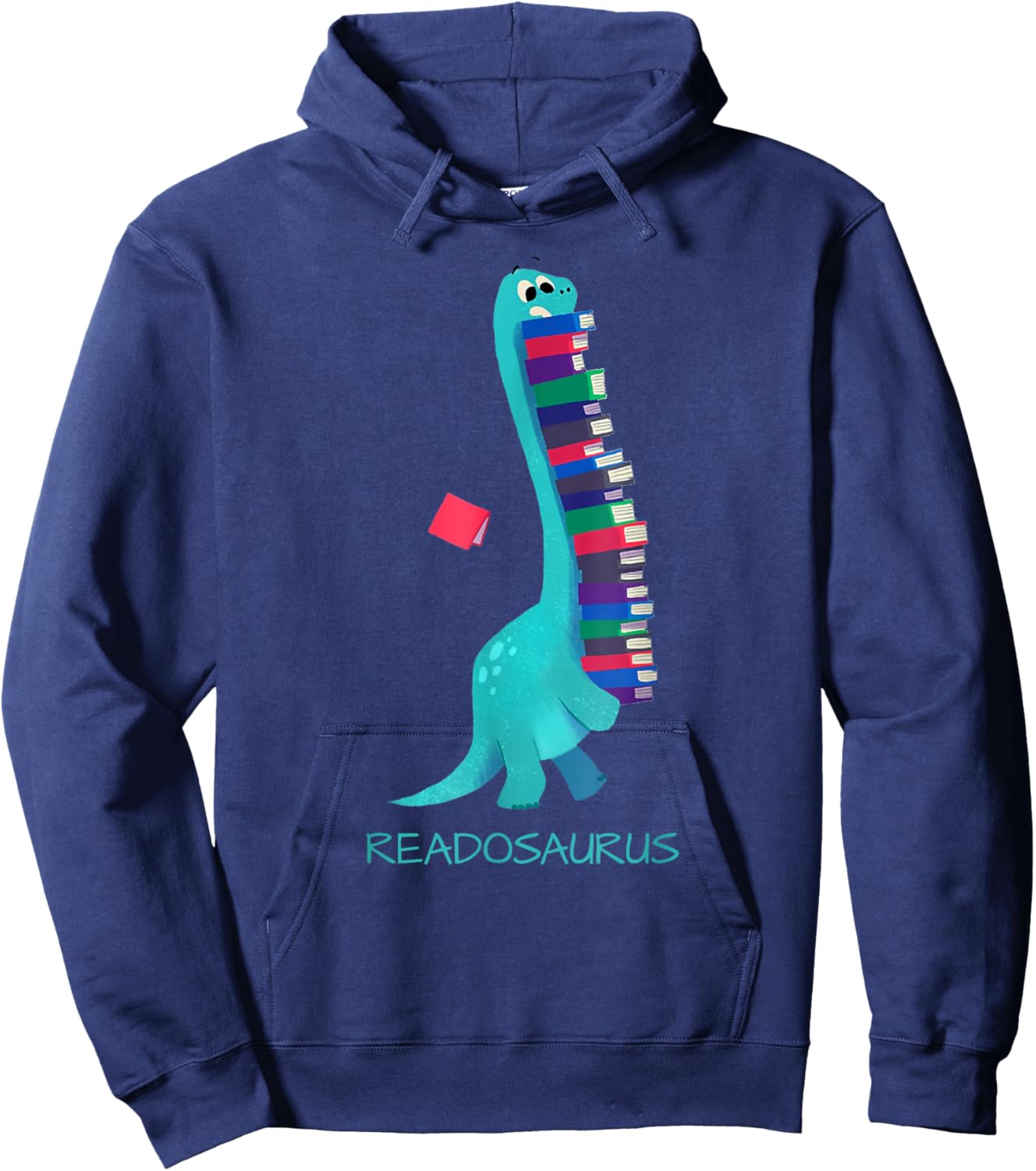 Readosaurus Dinosaur | Books Library Reading Lovers Hoodie - Hoodie | Navy