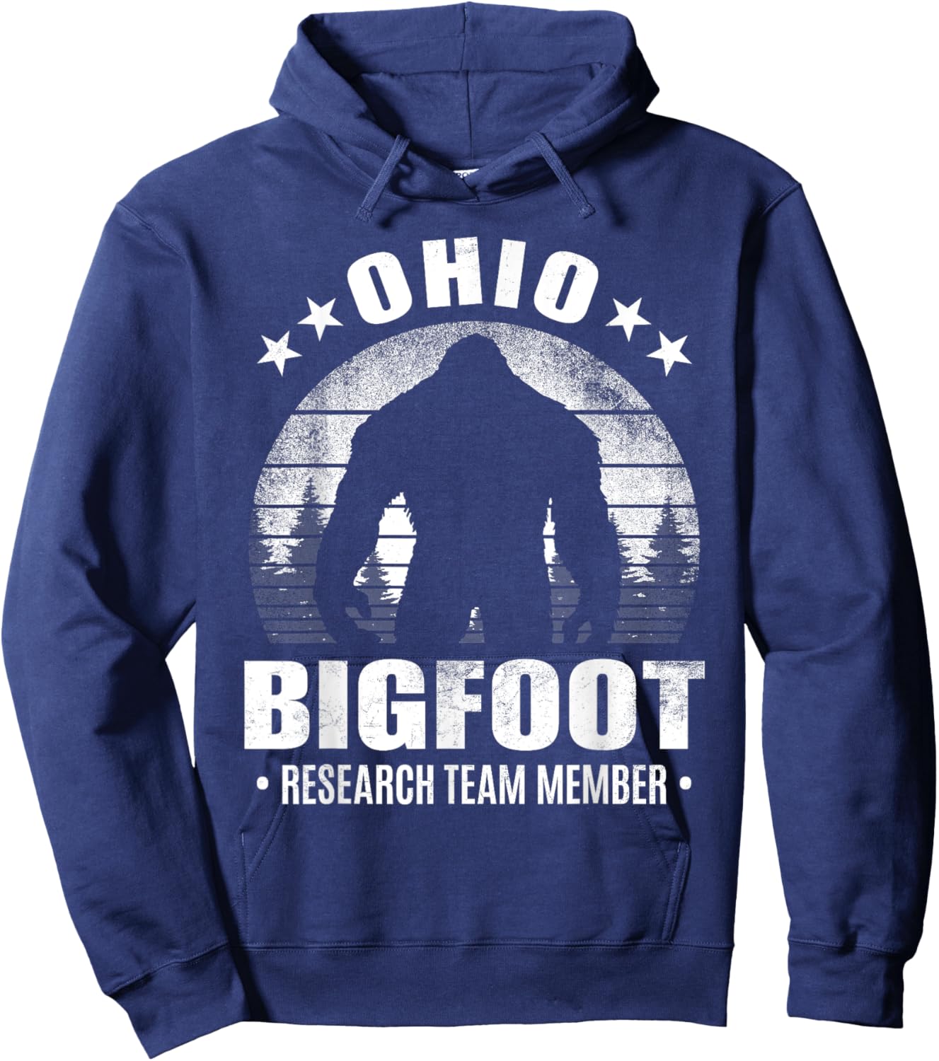 Ohio Bigfoot Research Team Member Sasquatch Sunset Hoodie - Hoodie | Navy