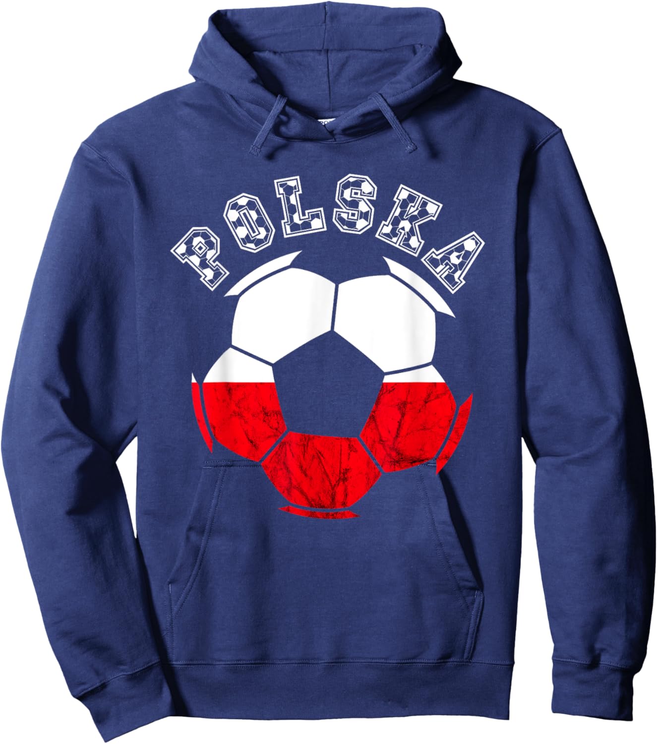 Polska Soccer Poland Flag Polish Roots Polish Soccer Team Hoodie - Hoodie | Navy