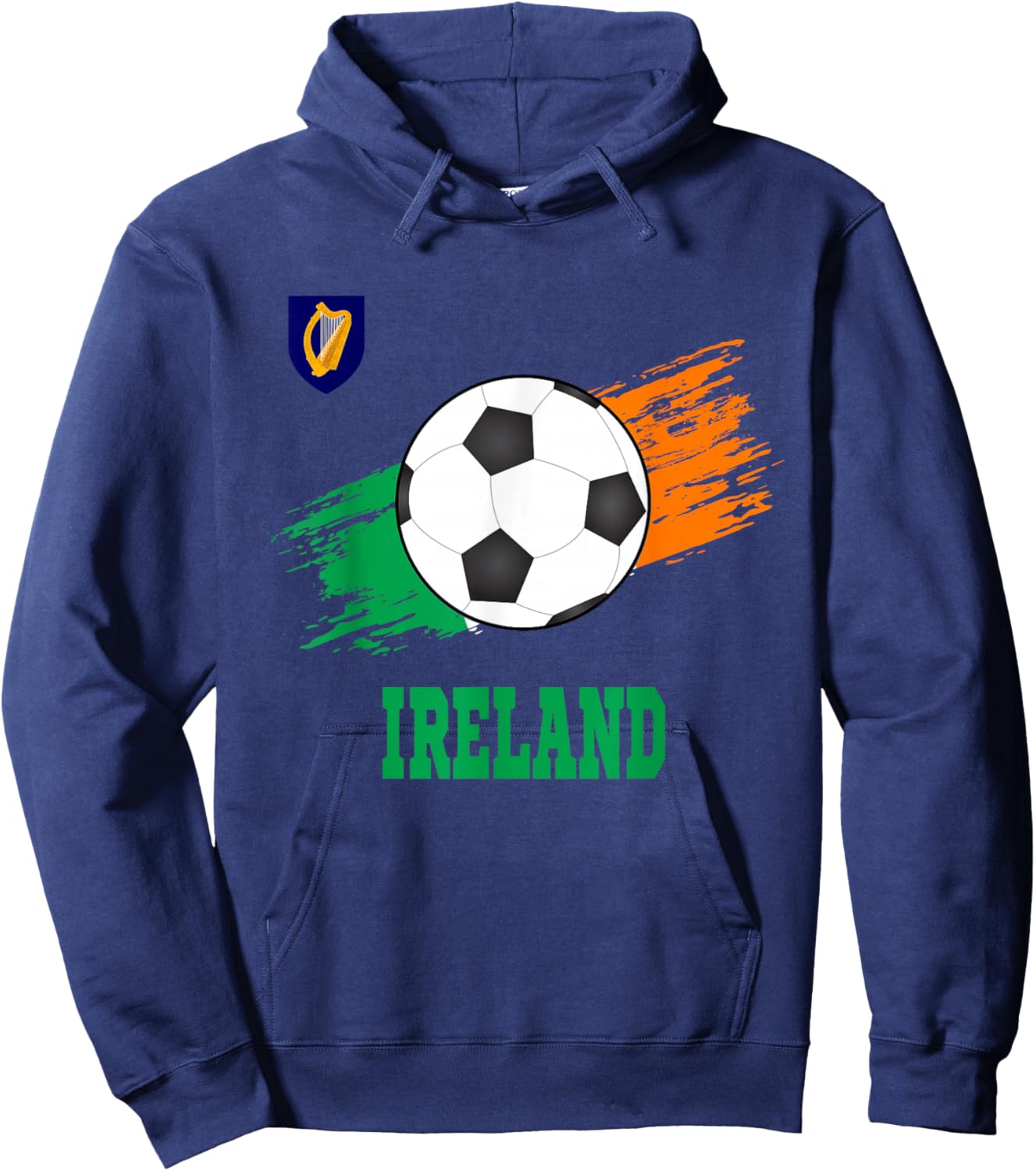 Ireland Soccer Irish Football Ireland Futbol Hoodie - Hoodie | Navy