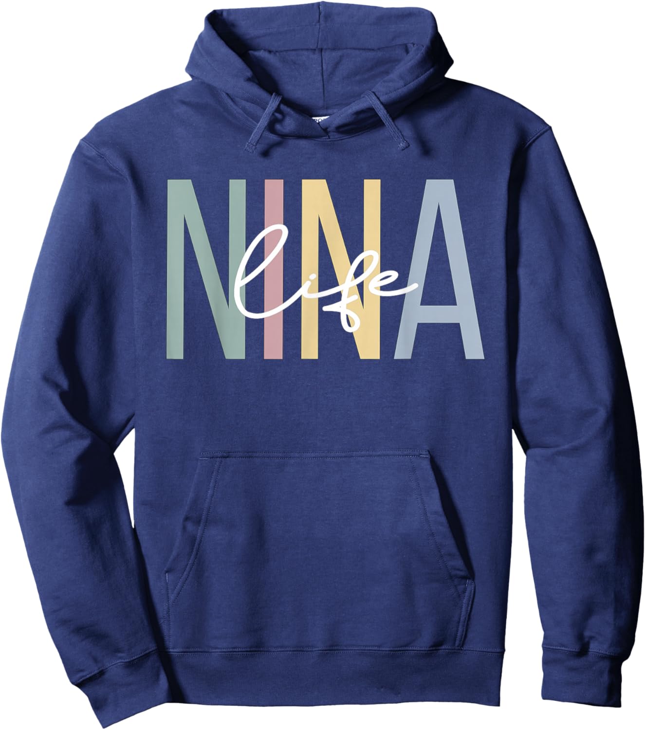 Nina Life Nina Grandma Boho Nina Grandmother Hoodie - Hoodie | Navy