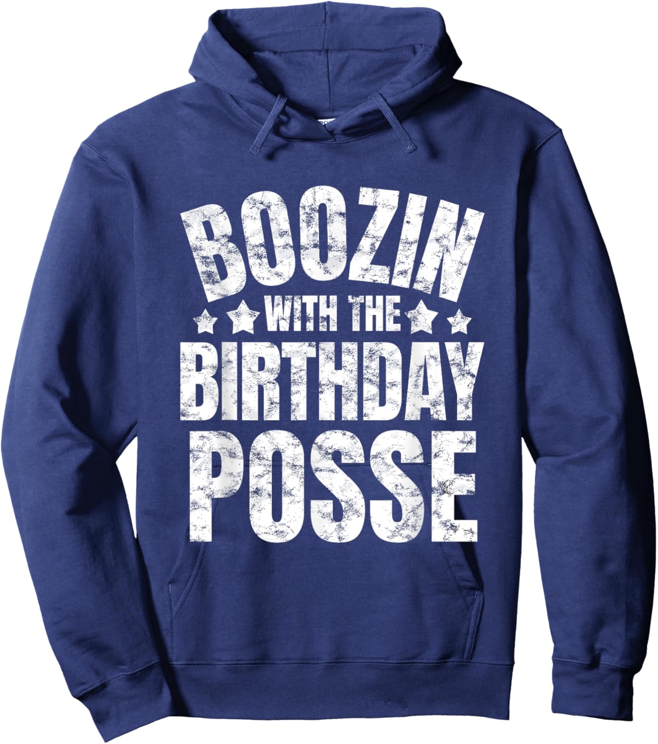 Boozin With The Birthday Posse Drinking Friends Party Attire Hoodie - Hoodie | Navy