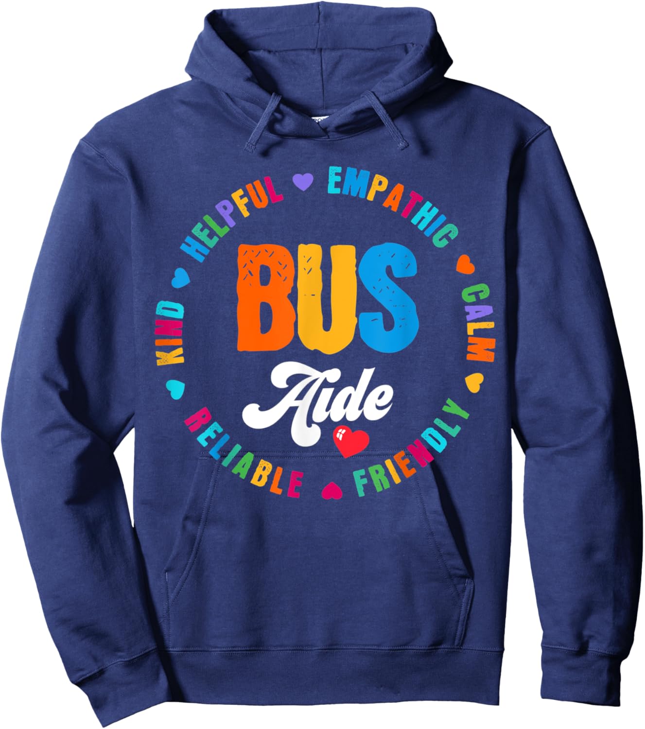 Bus Aide Matching Group Squad Back to School For Bus Team Hoodie - Hoodie | Navy