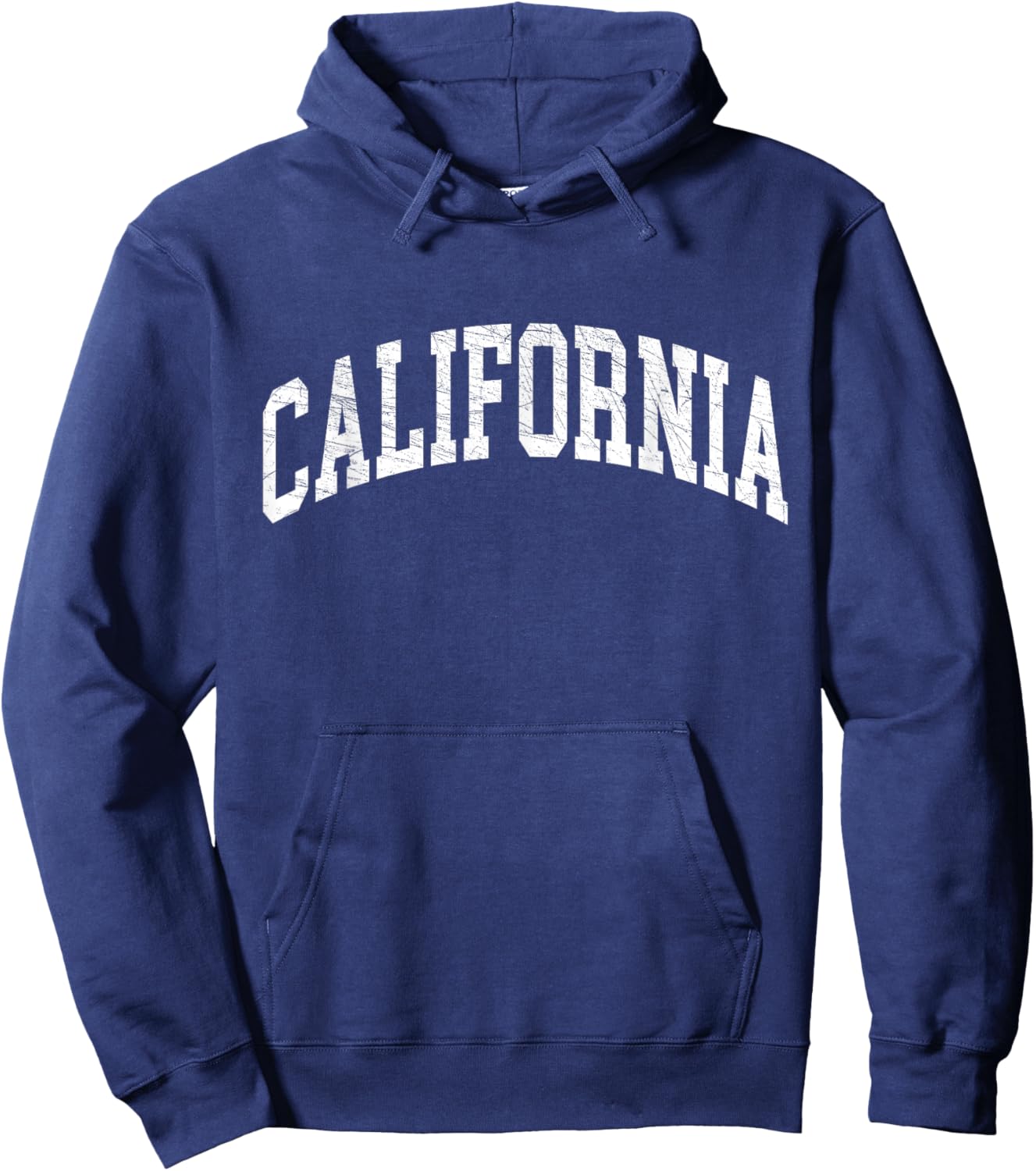 California - CA - Distressed/Worn Design - Classic Small Hoodie - Hoodie | Navy