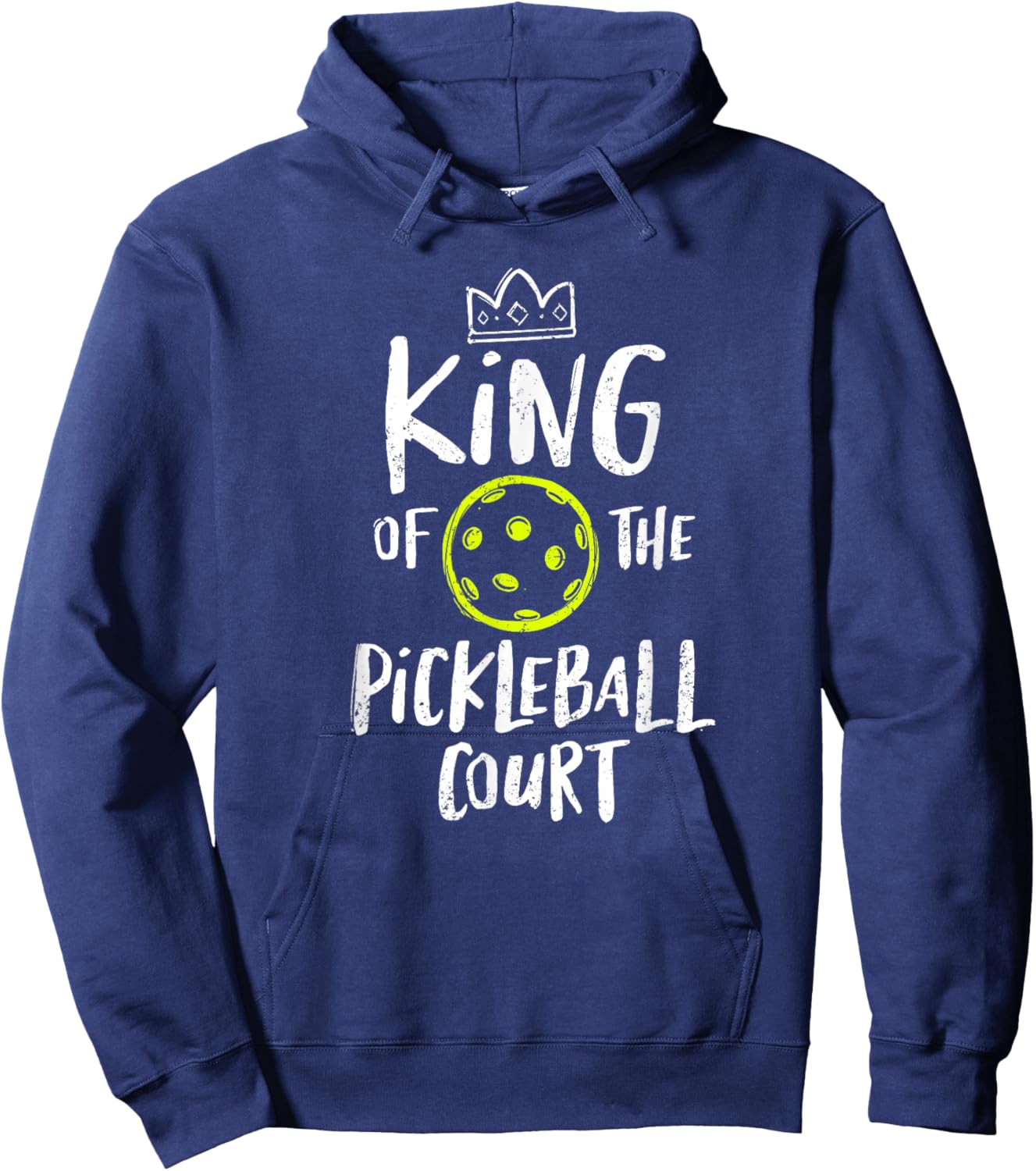 King of the Pickleball Court Hoodie - Hoodie | Navy