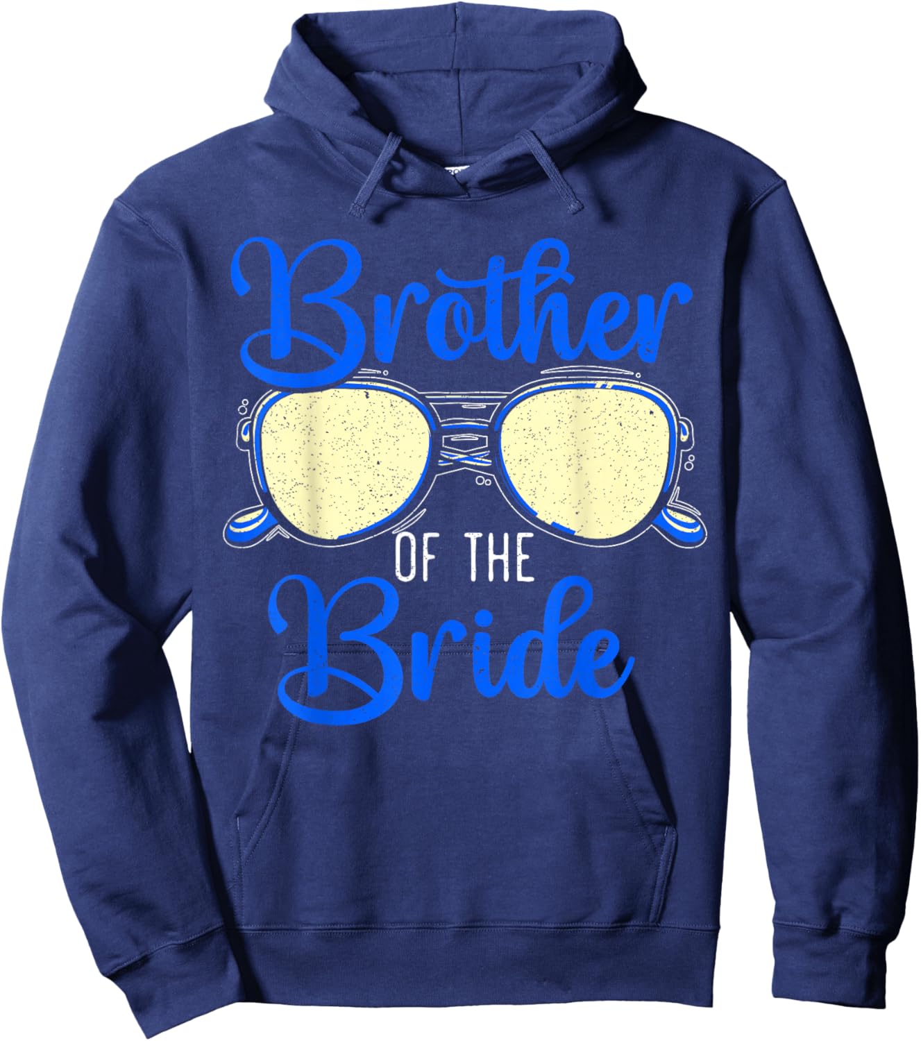 Brother Of The Bride Design for a Matching Bridal Party Hoodie - Hoodie | Navy