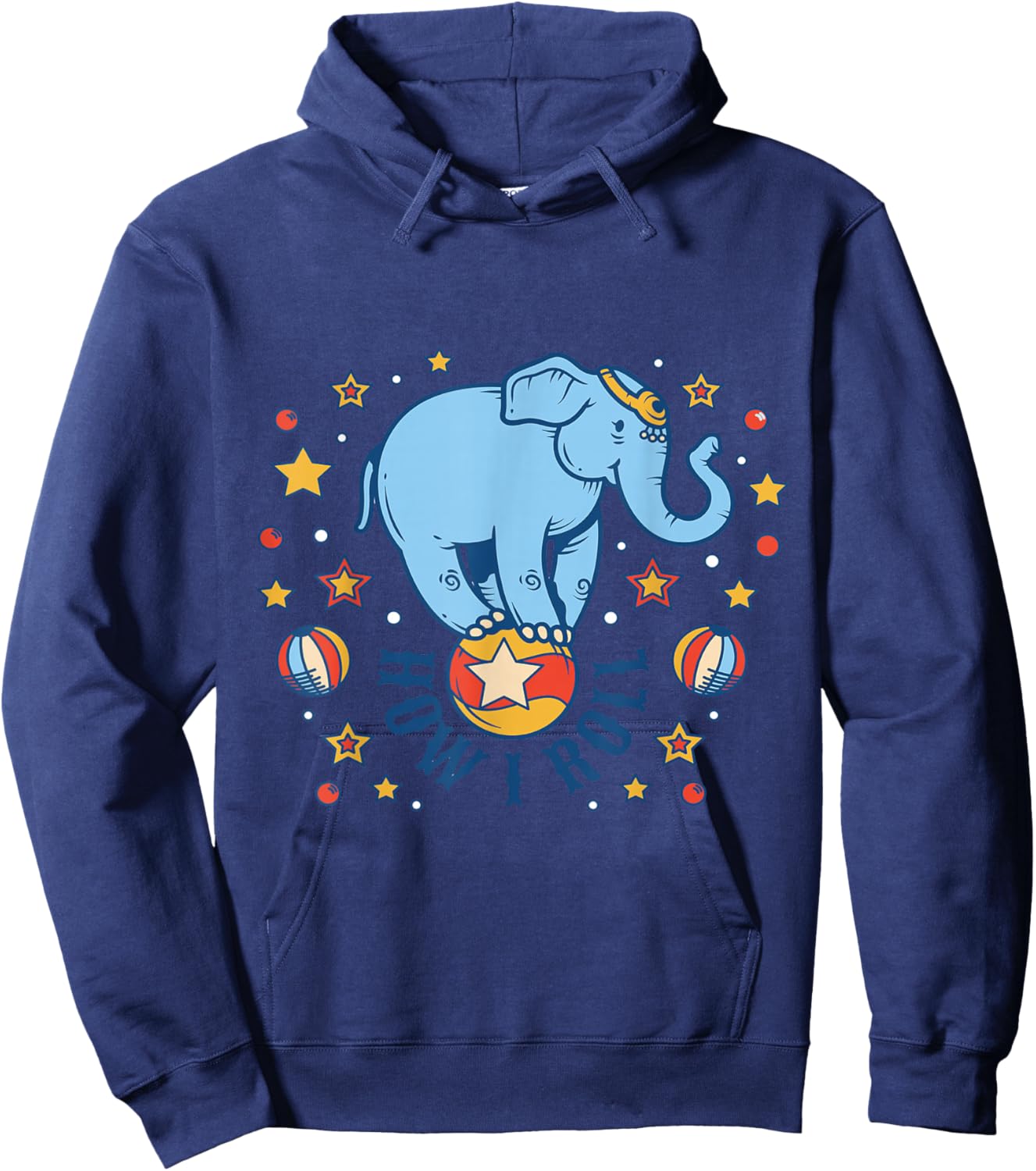 Circus How I Roll Star Elephant Show Animal Performer Hoodie - Hoodie | Navy