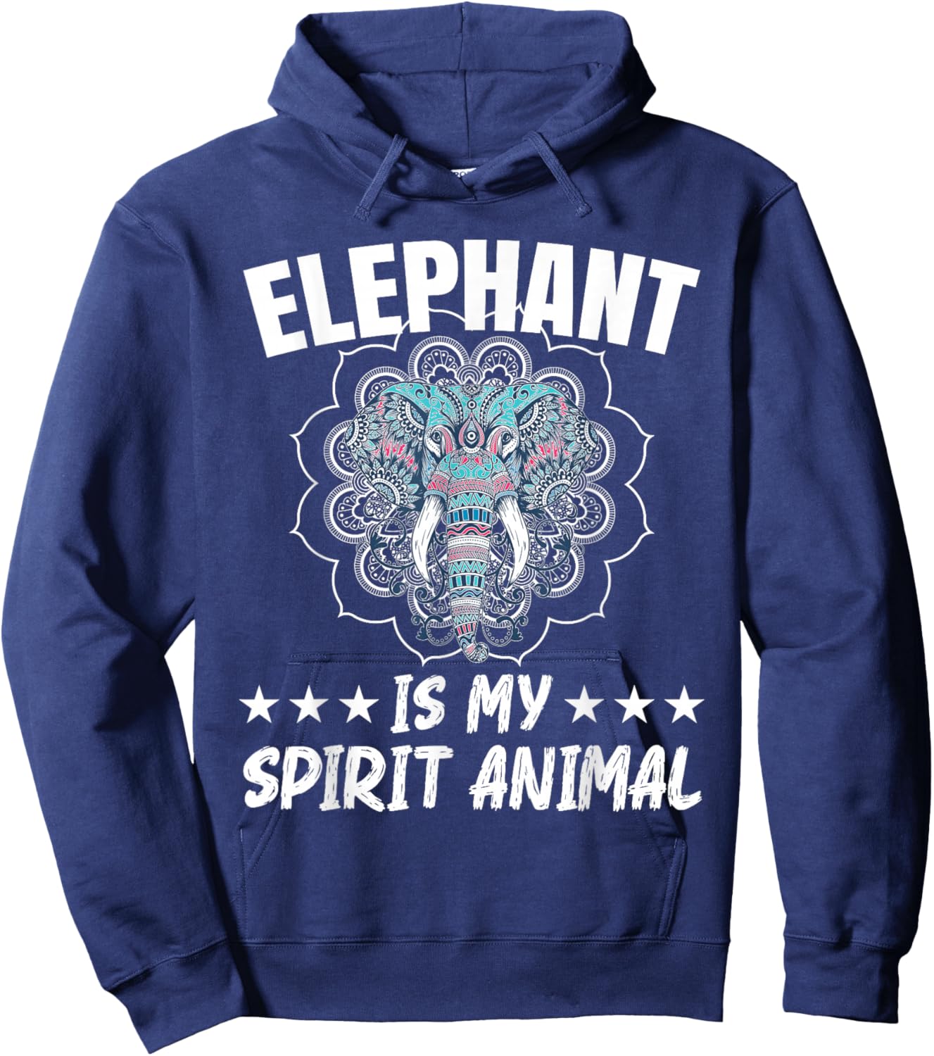 Elephant Is My Spirit Animal Wildlife Animal Zafari Hoodie - Hoodie | Navy