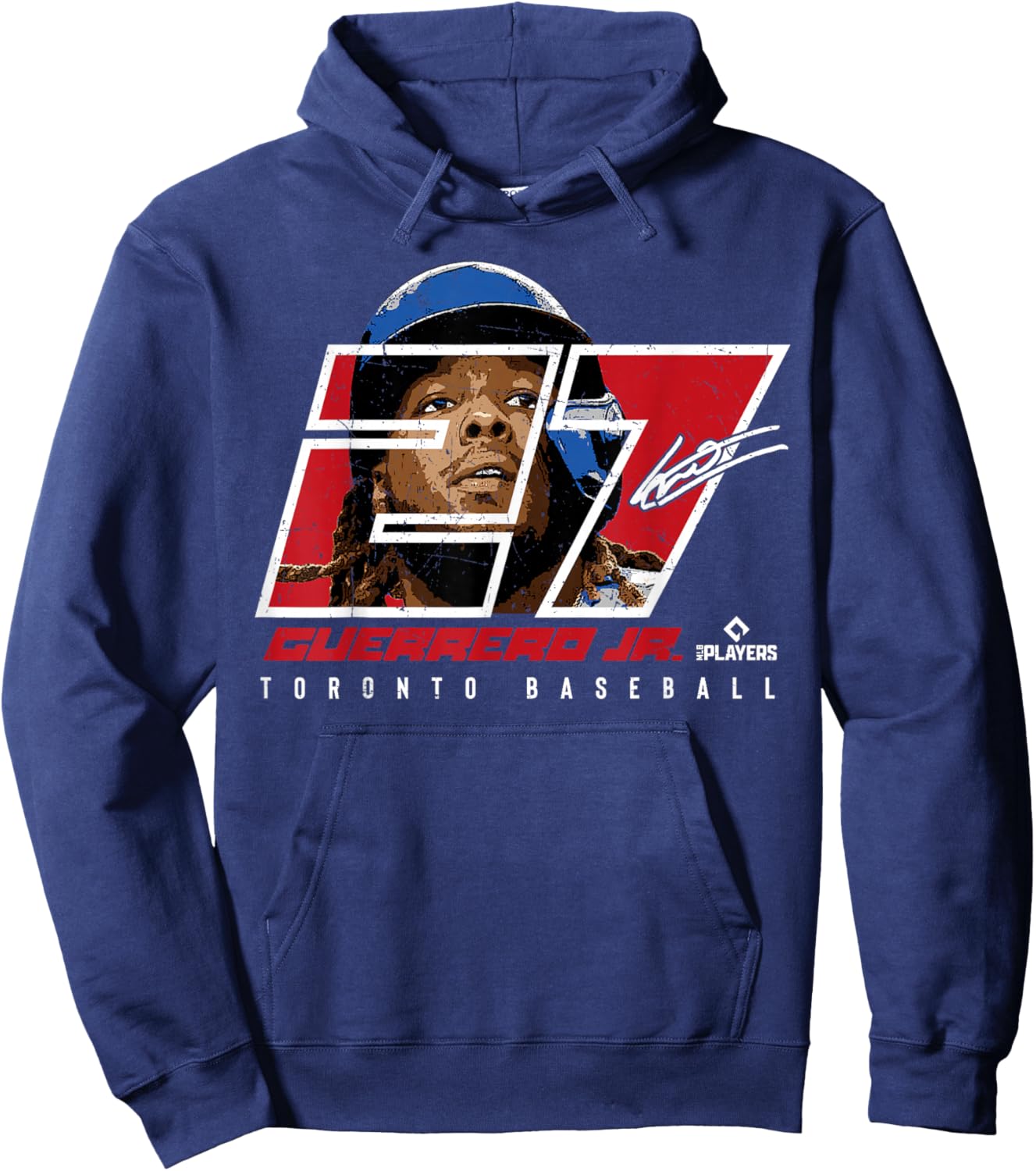 Vladimir Guerrero Jr. - Silhouette Vlad Toronto MLBPA Hoodie - Hoodie | Navy