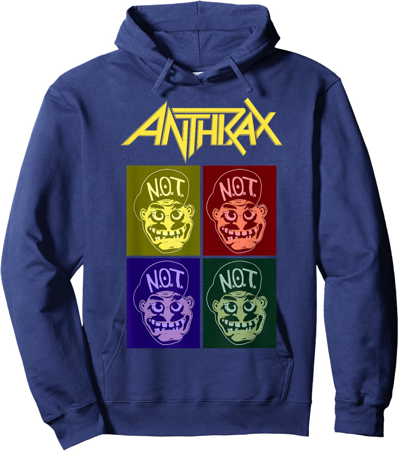 Anthrax - Amazon Exclusive Not Man Pop Art Hoodie - Hoodie | Navy