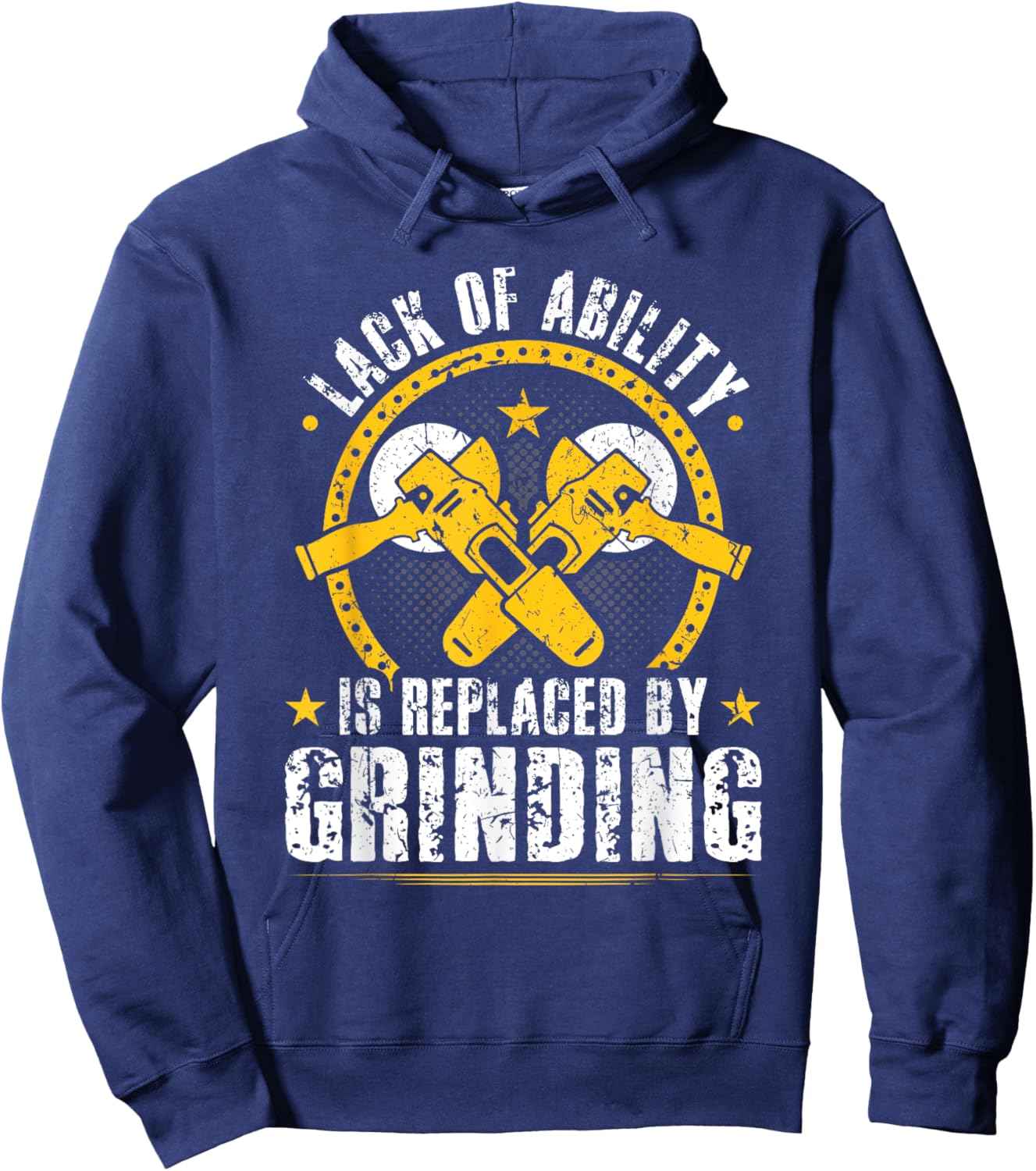 Bad Welder Grinder Quote, Funny Fabrication Welding Hoodie - Hoodie | Navy
