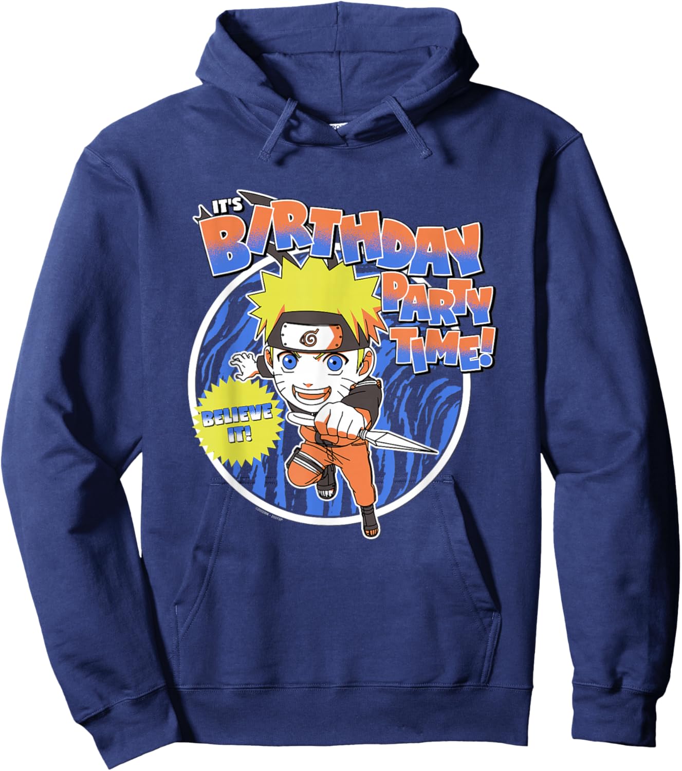 Naruto Shippuden Birthday Party Anime Hoodie - Hoodie | Navy