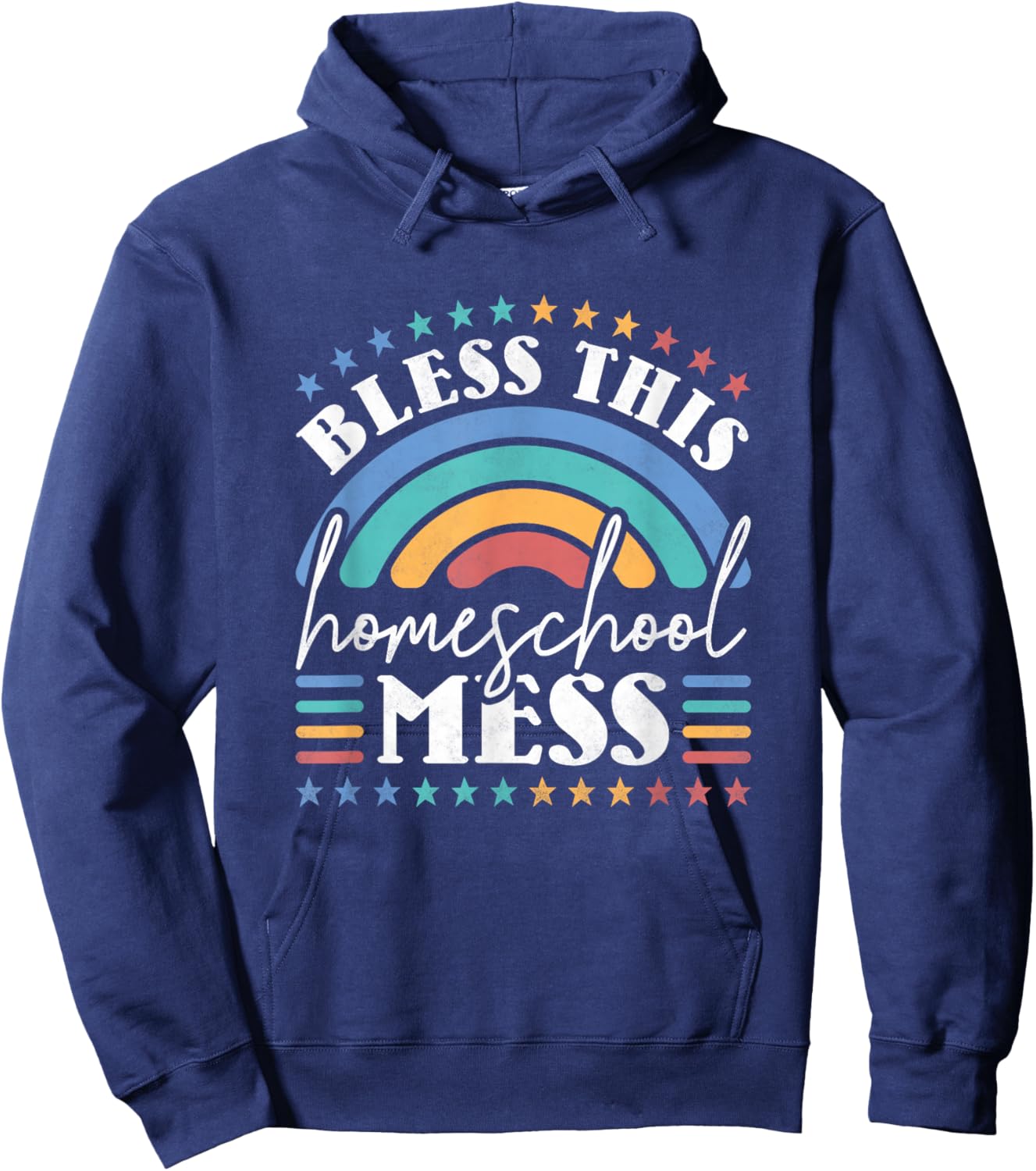 Bless This Homeschool Mess Hoodie - Hoodie | Navy