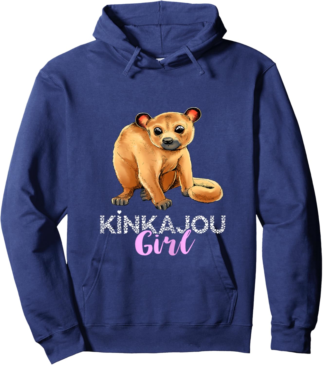 Kinkajou Girl Honey Bear Night Walker Night Ape Lover Hoodie - Hoodie | Navy