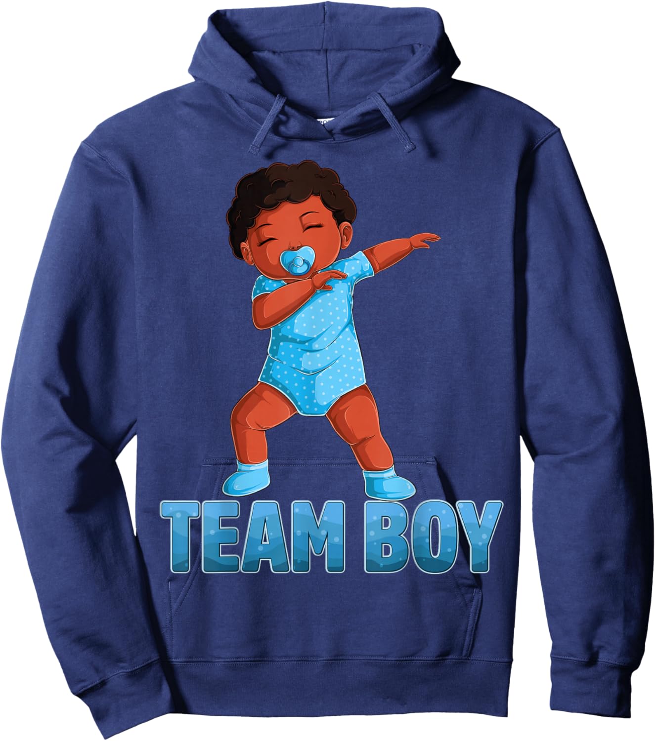 Gender Reveal Party Team Boy Baby Announcement Women Men Hoodie - Hoodie | Navy