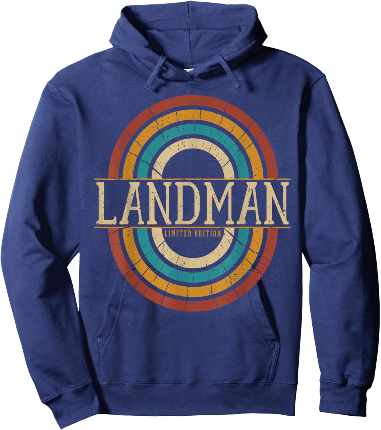 Landman Vintage Retro Black Adults Vintage Fashion Enthusiasts Hoodie - Hoodie | Navy