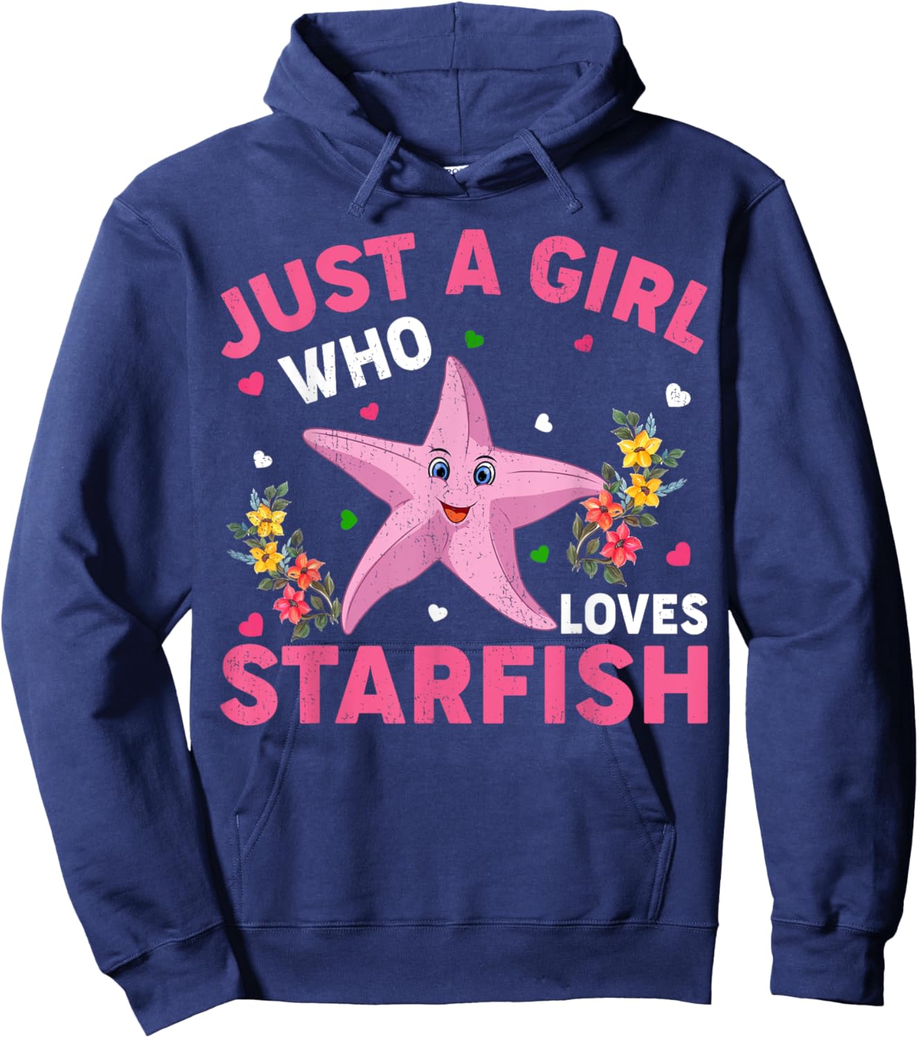 Starfish Lover Just A Girl Who Loves Starfish Hoodie - Hoodie | Navy