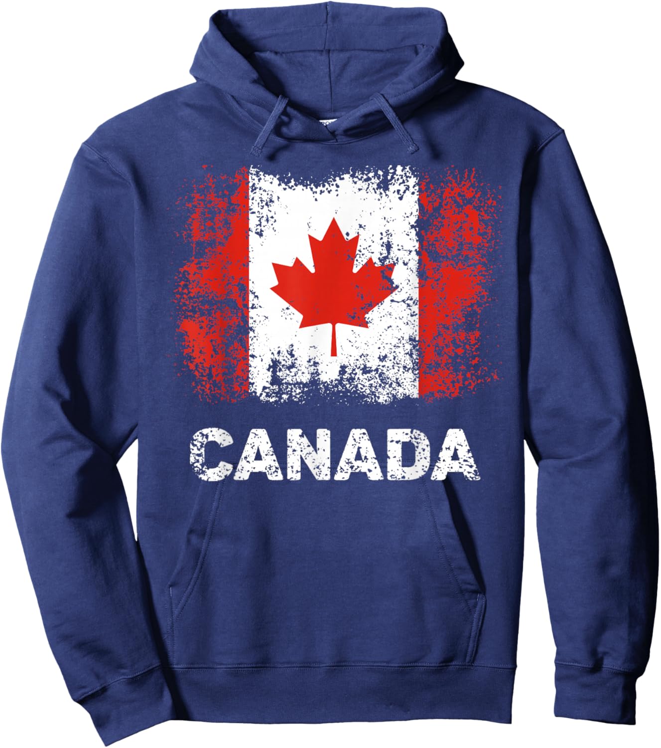 Canada Flag Shirt Maple Leaf Patriotic Canadian Flag Hoodie - Hoodie | Navy