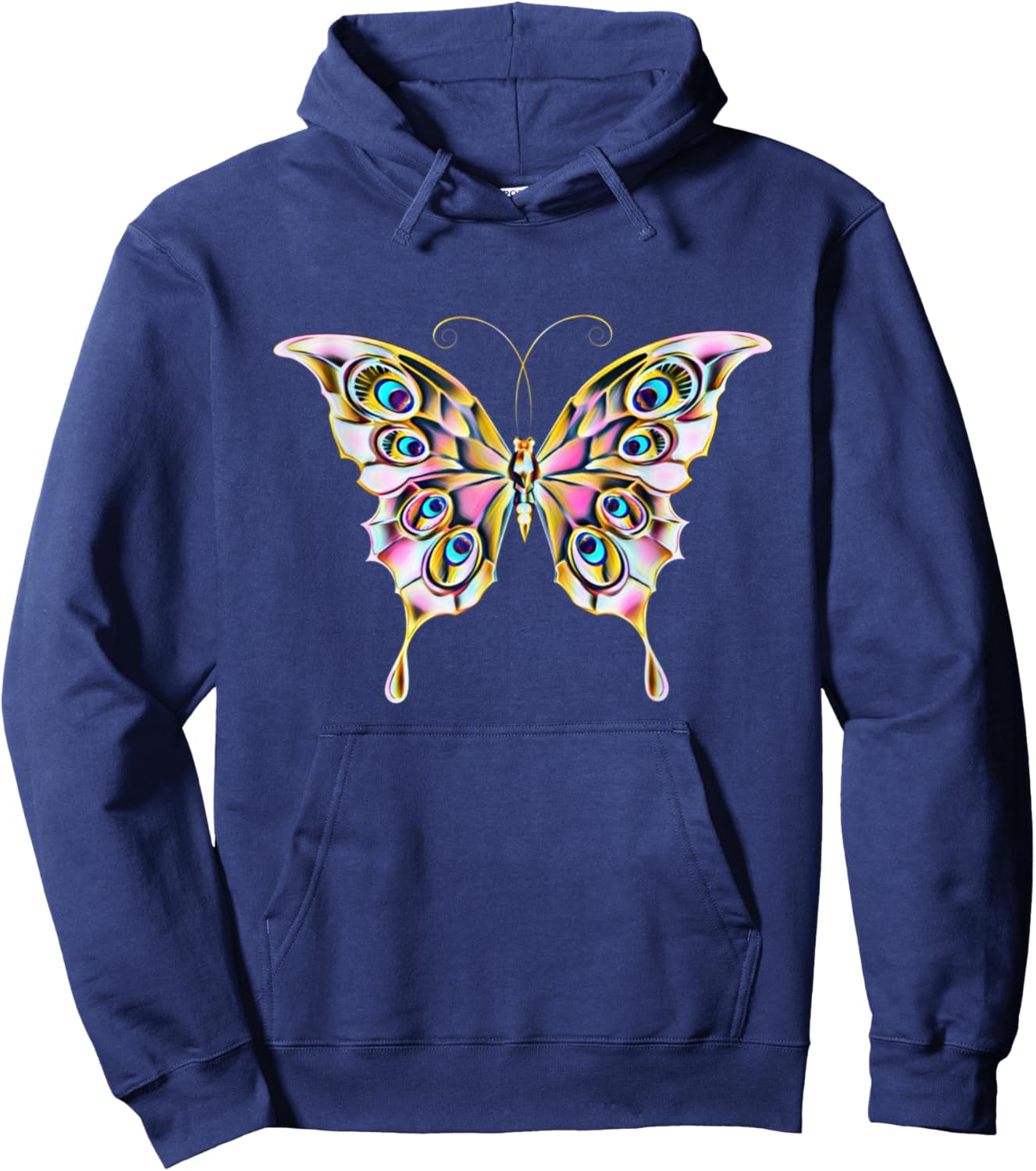 Butterfly Insect Hoodie - Hoodie | Navy