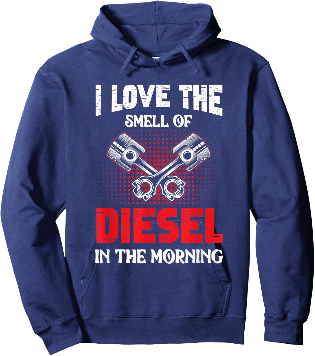 Auto Mechanic I Love The Diesel Smell Mechanical Hoodie - Hoodie | Navy