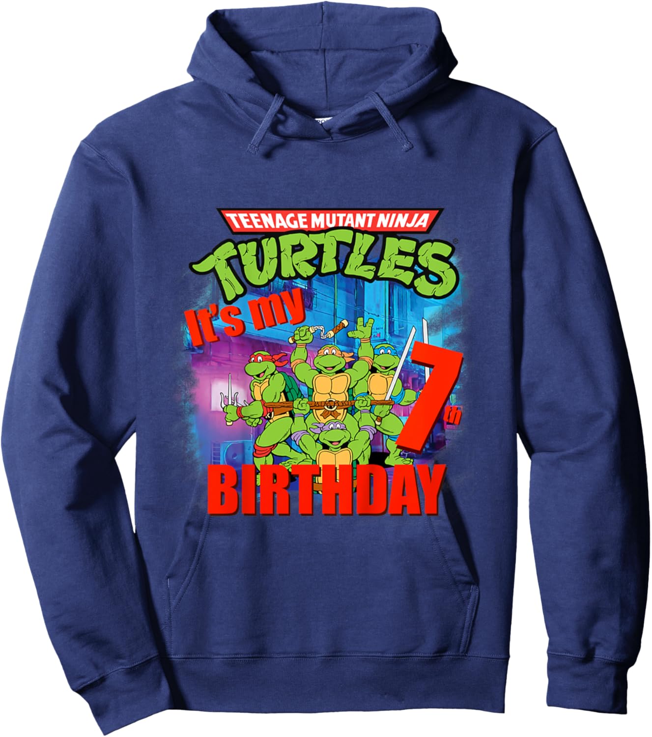 Mademark x Teenage Mutant Ninja Turtles - Original Teenage Mutant Ninja Turtles 7th Birthday Hoodie - Hoodie | Navy