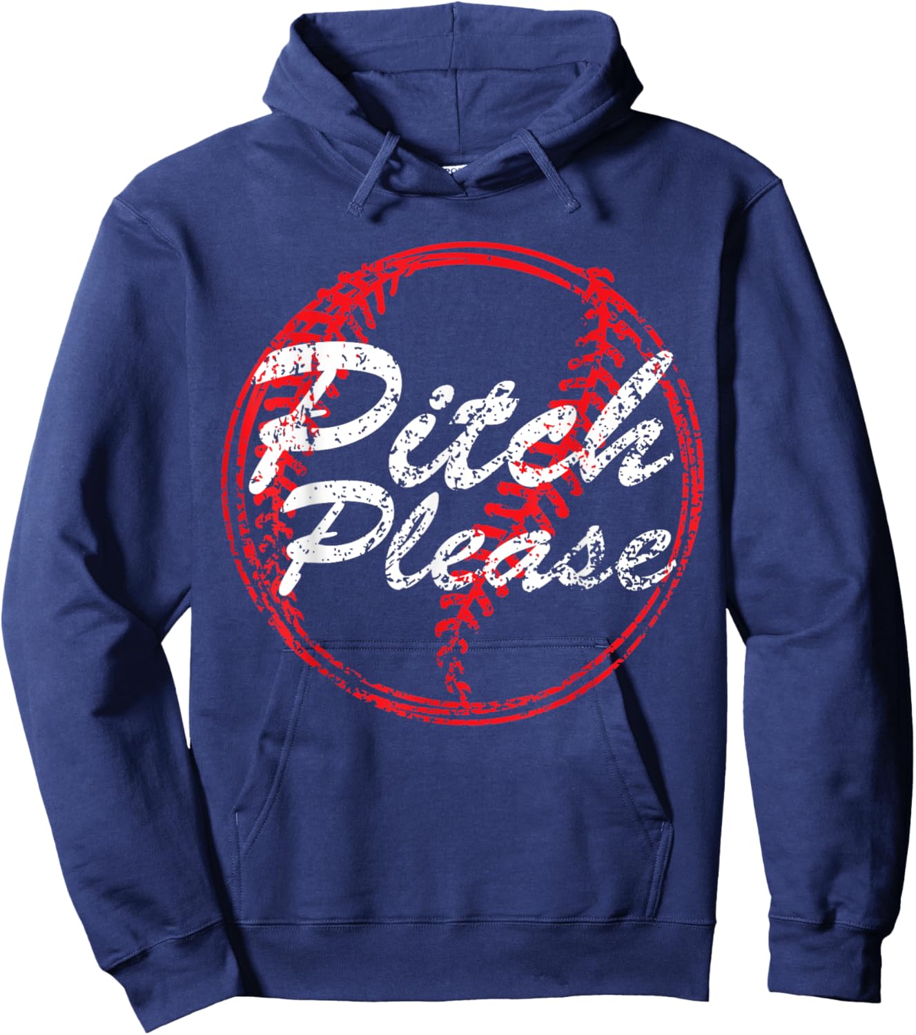 Pitch Please Baseball Mom , Baseball lovers, Cute Baseba Hoodie - Hoodie | Navy