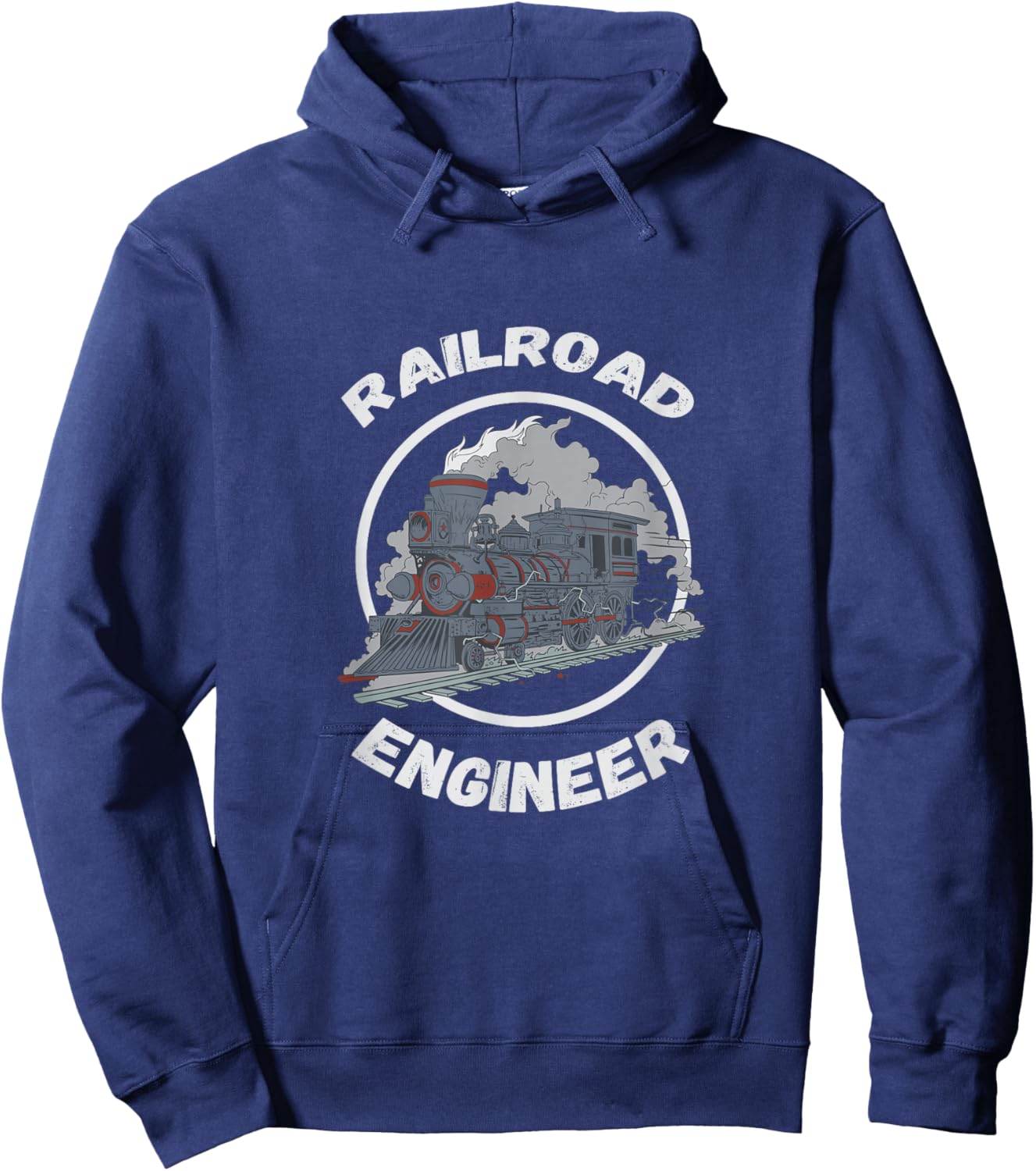 Railroad Engineer Train Lover Railway Worker Model Train Hoodie - Hoodie | Navy