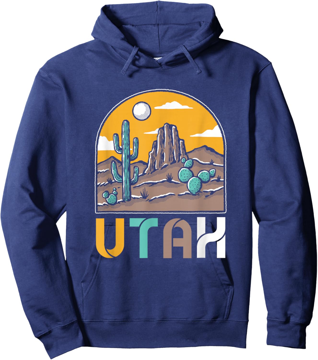 Utah Nature | National Park | Cactus Desert Utah Hoodie - Hoodie | Navy