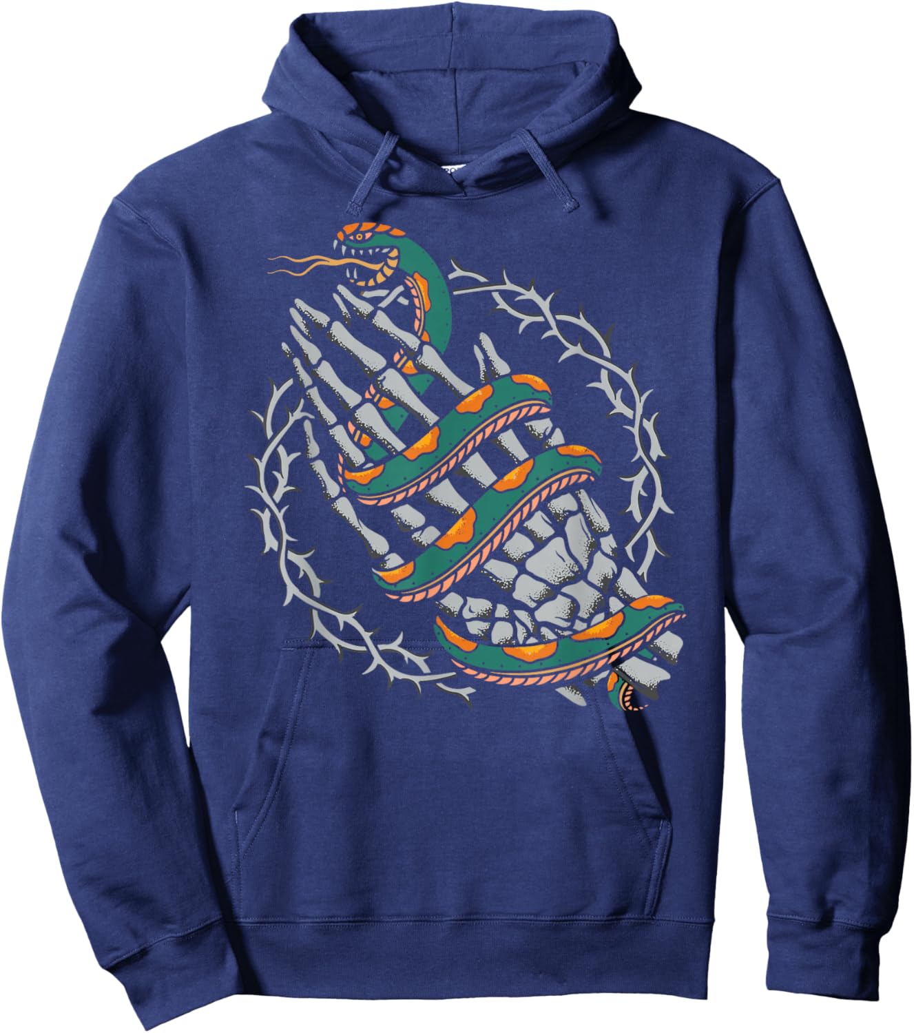 Praying Hands Old School Inked American Traditional Tattoo Hoodie - Hoodie | Navy
