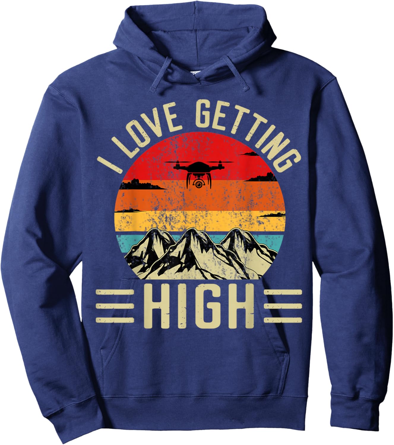 I Love Getting High Hoodie - Hoodie | Navy