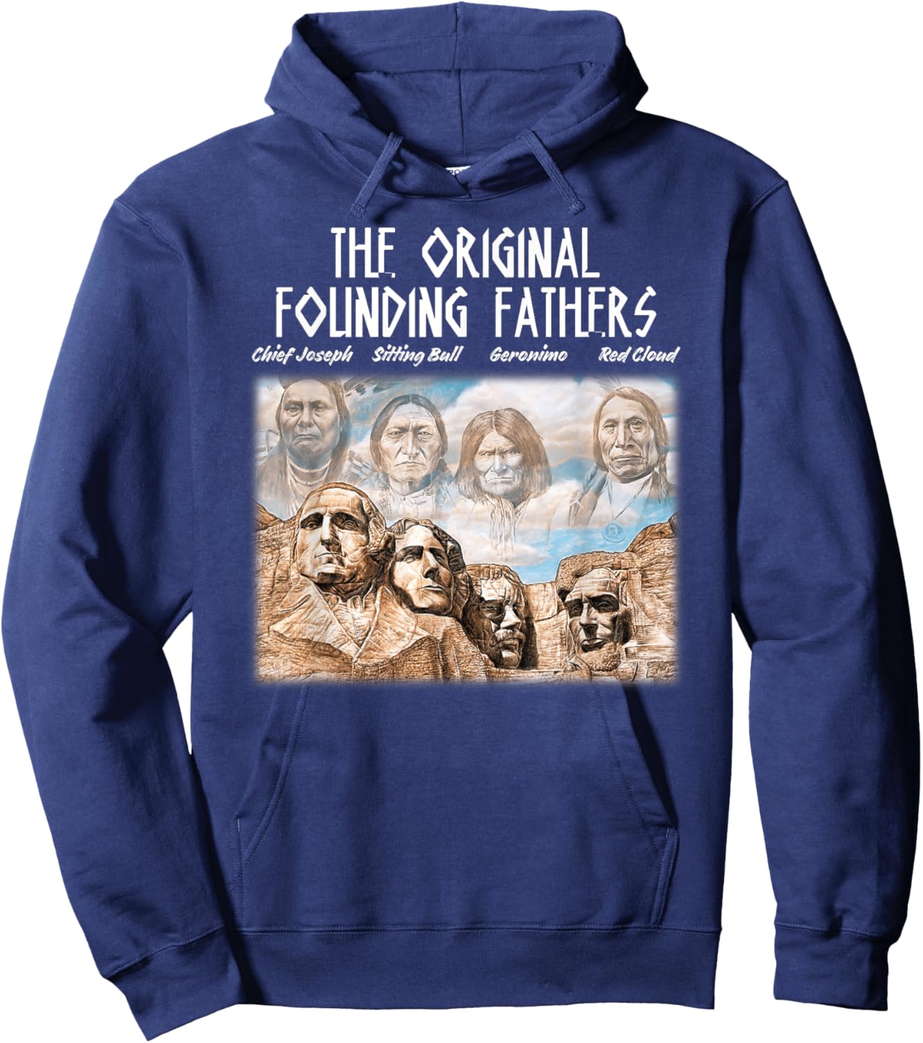 The Original Founding Fathers Native American Hoodie - Hoodie | Navy
