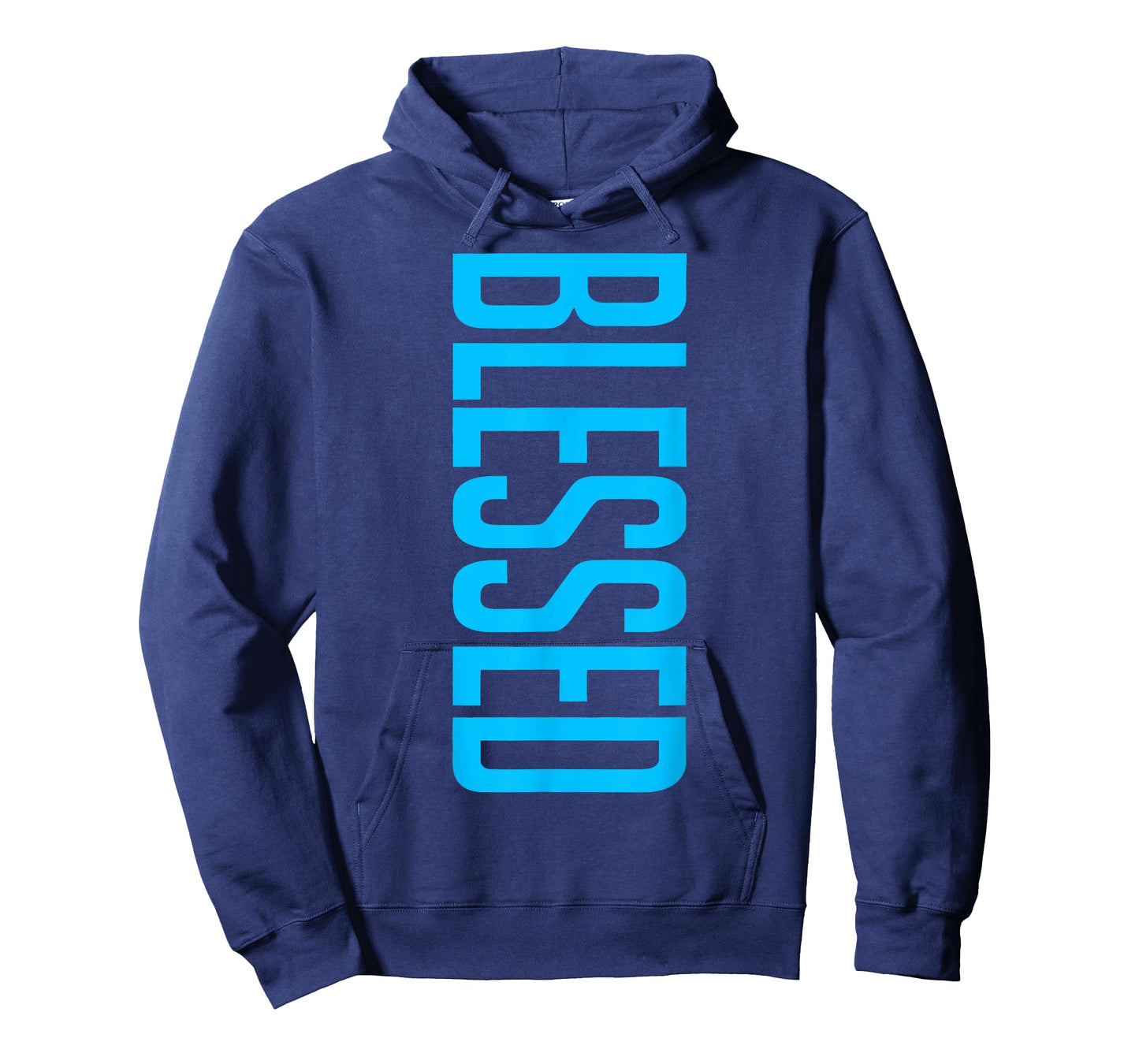 Blessed Vertical Streetwear Retro Gamma Blue Matching T-Shirt