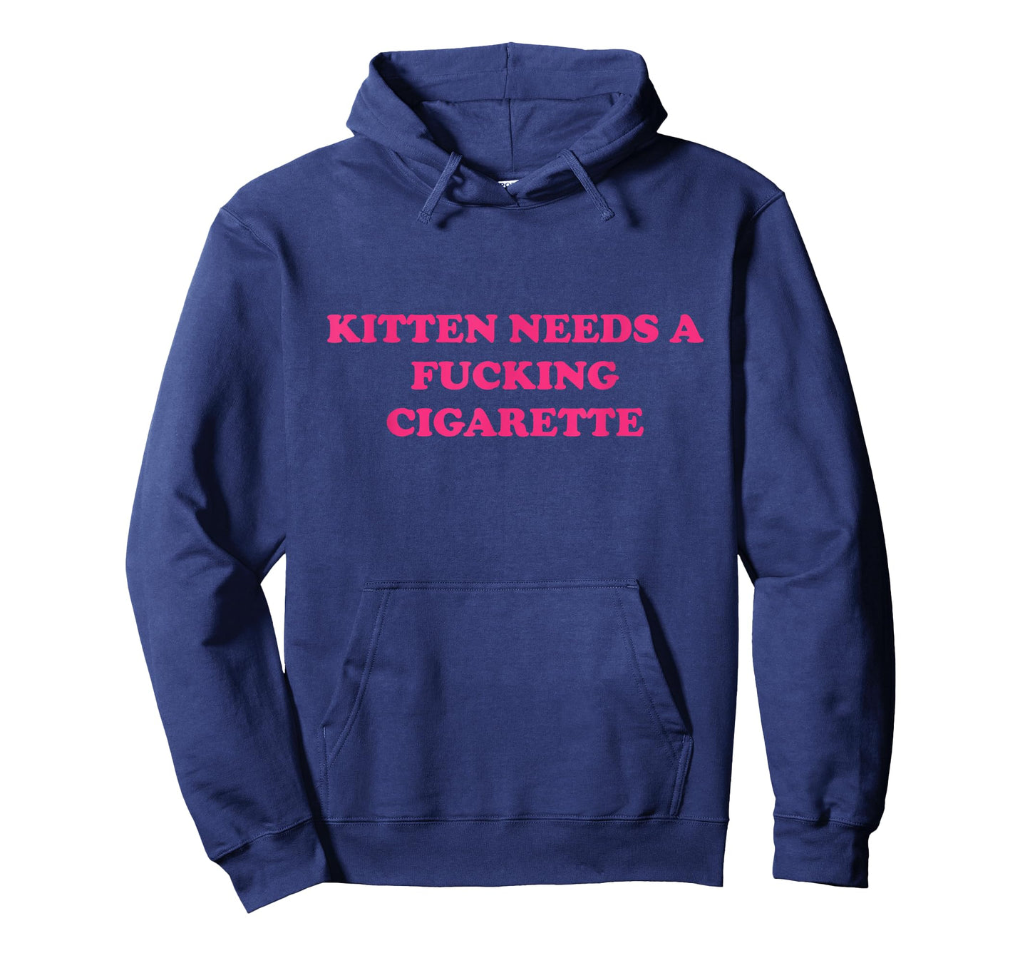Kitten Needs A Fucking Cigarette Funny Cat Joke Cat Meme T-Shirt