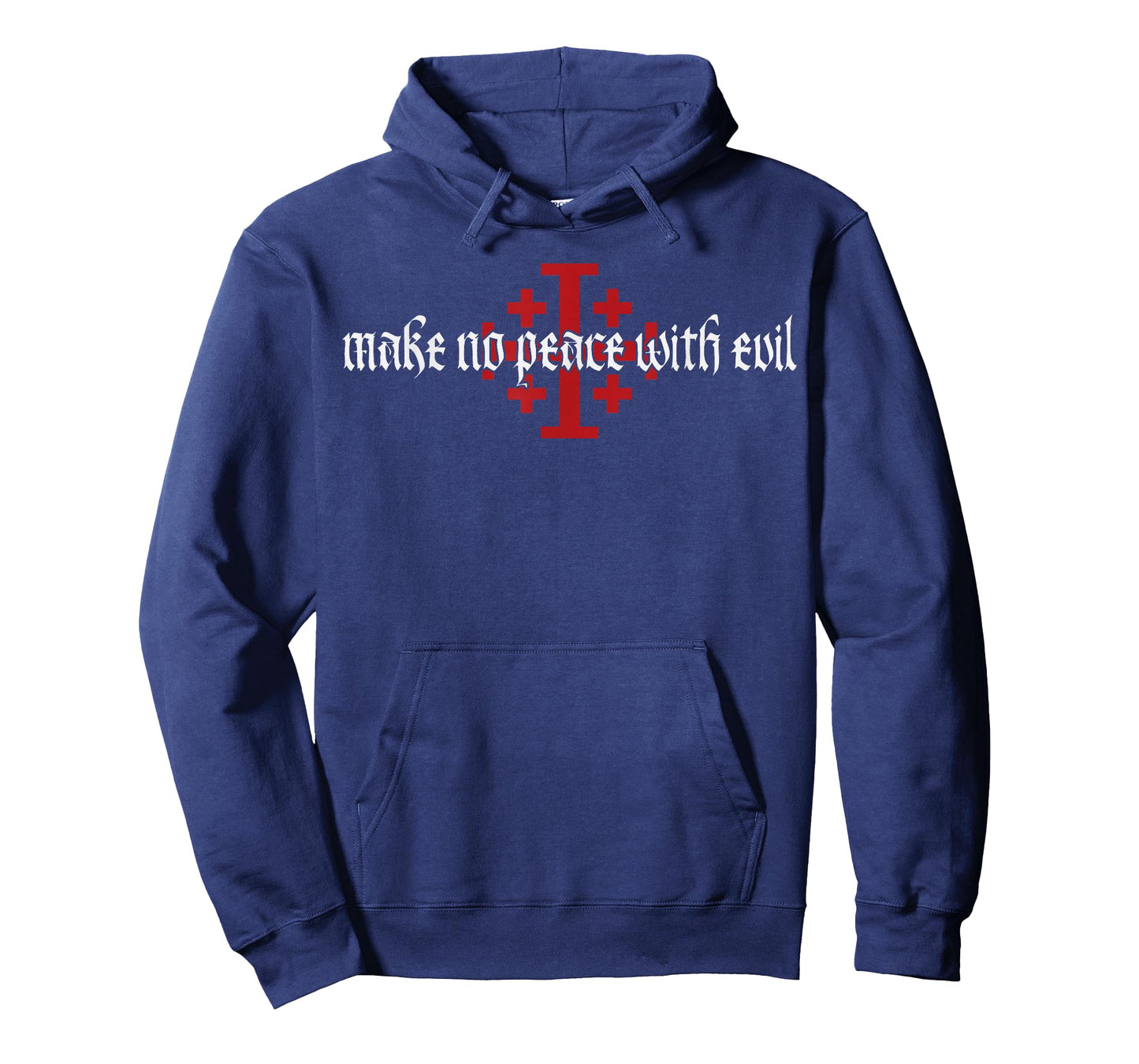 Make No Peace with Evil Knight Templar Jerusalem Cross T-Shirt