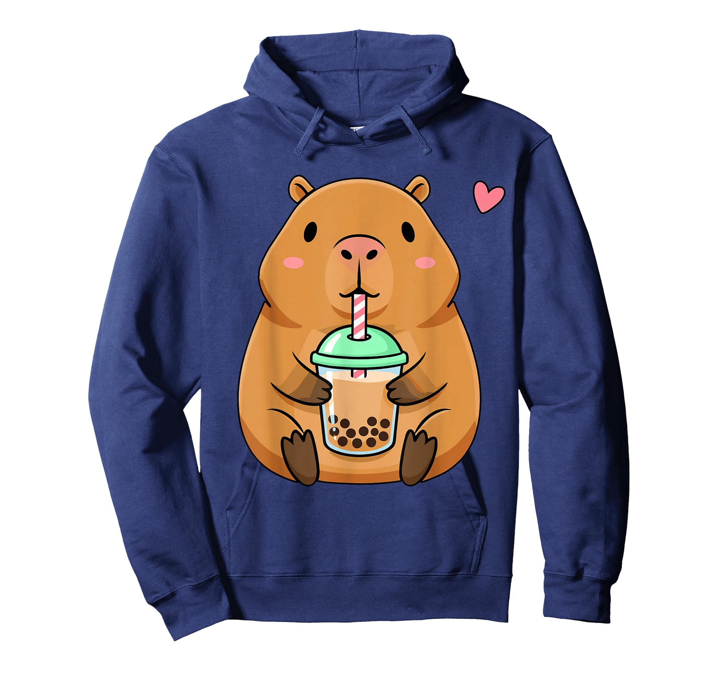 Cute Capybara with Boba Bubble Tea T-Shirt