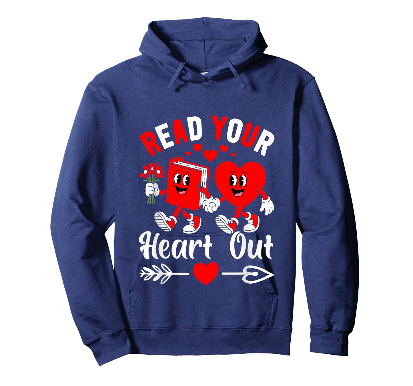 Read Your Heart Out Valentine Reading Book Girl Kid Teacher T-Shirt