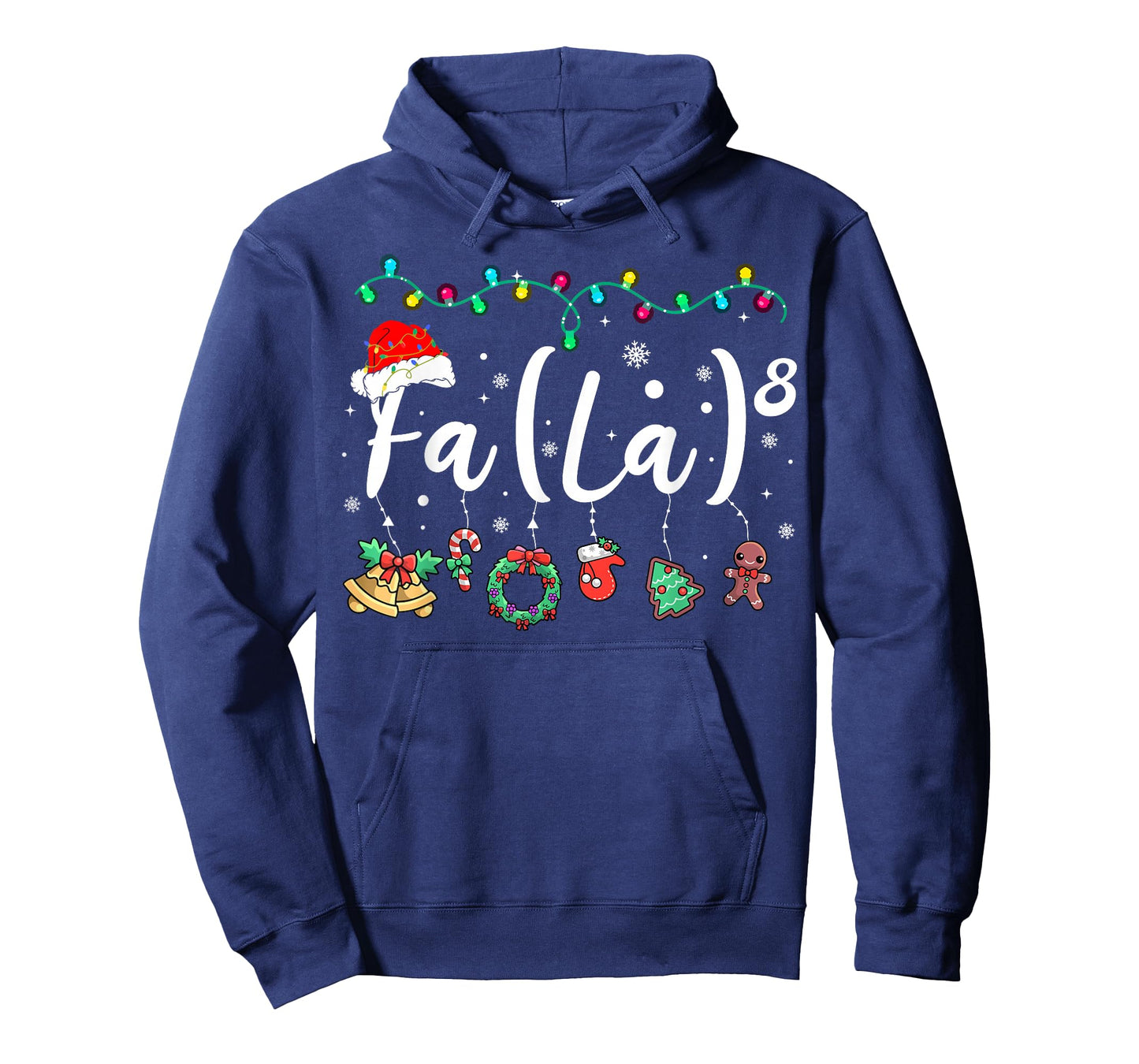 FA (LA) 8 Funny Christmas Santa FA La Math Teacher Student T-Shirt