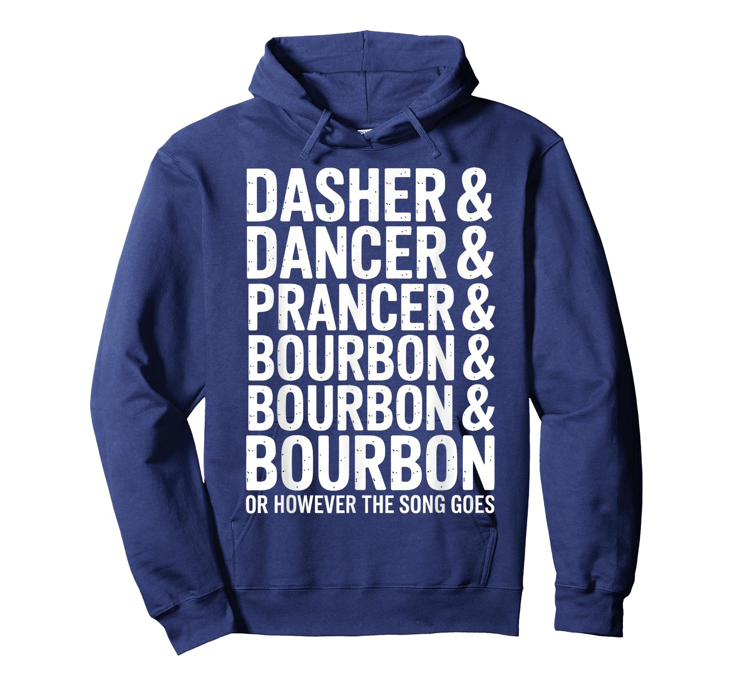 Dasher Dancer Prancer Bourbon Funny Christmas Drinking Holid T-Shirt