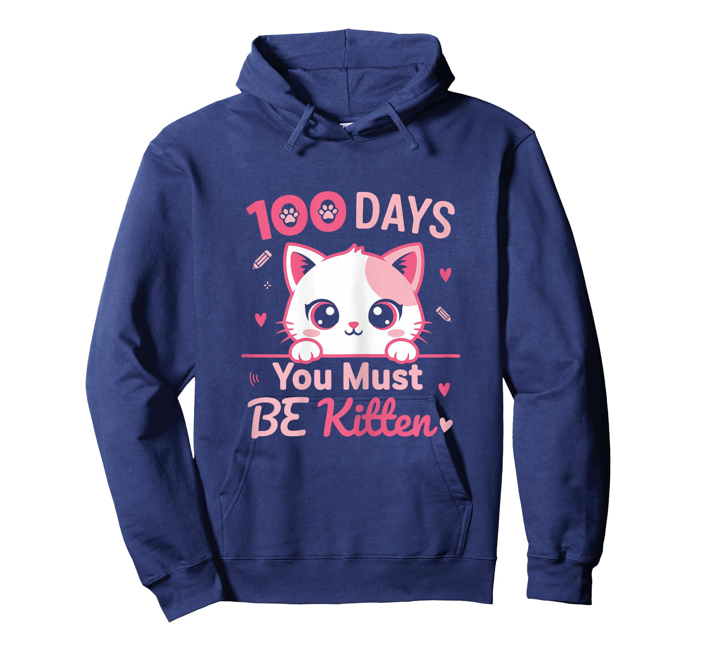 100 Day You Must Be Kitten Cute Cat 100 Days of School Girls T-Shirt