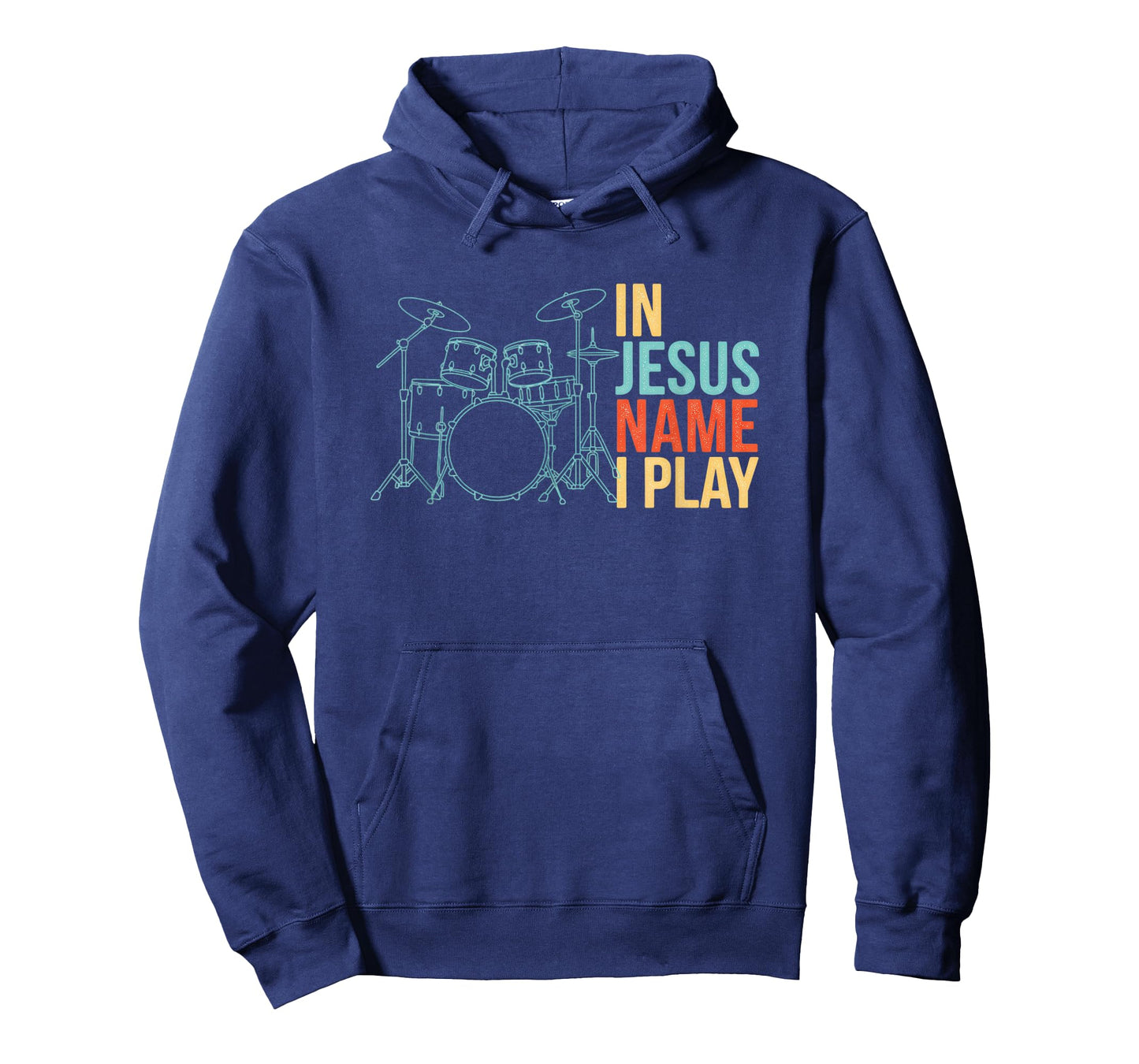 Christian Drummer in Jesus Name I Play - Worship Band Drums T-Shirt