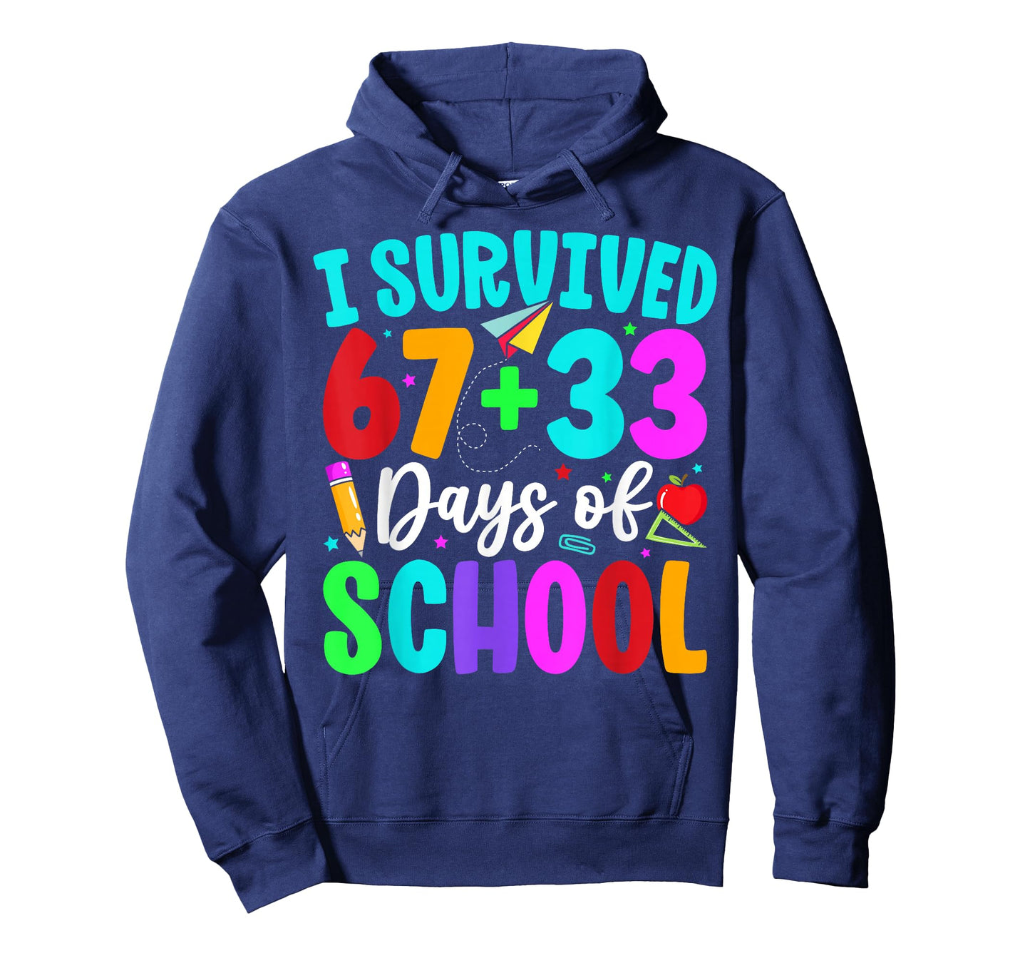 I Survived 67 33 Days of School Math Numbers Teacher Student T-Shirt