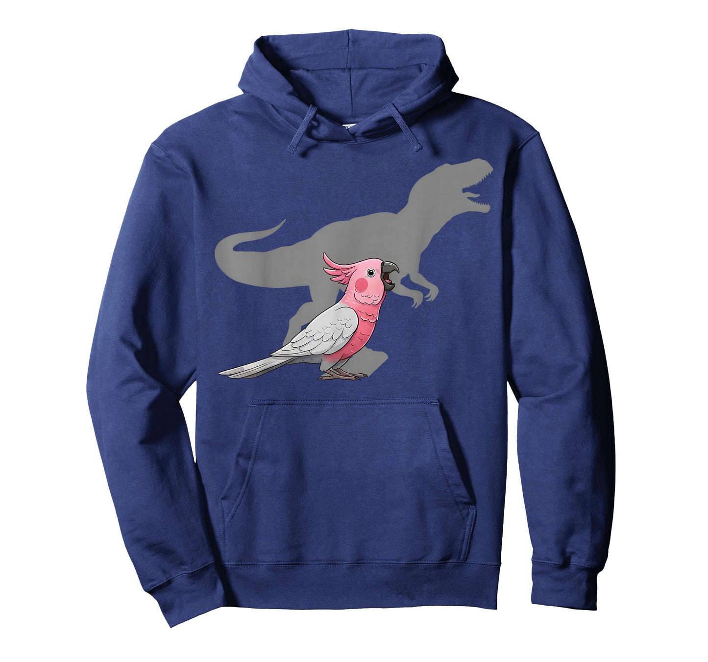 Galah Cockatoo with T rex Shadow Bird Lovers T-Shirt