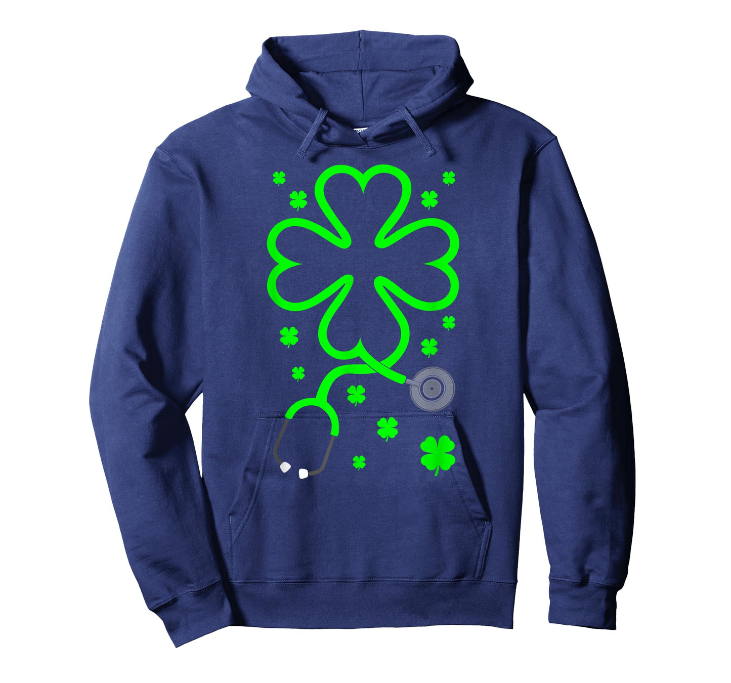 Lucky Shamrock Stethoscope Scrub Irish Nurse St Patricks Day T-Shirt