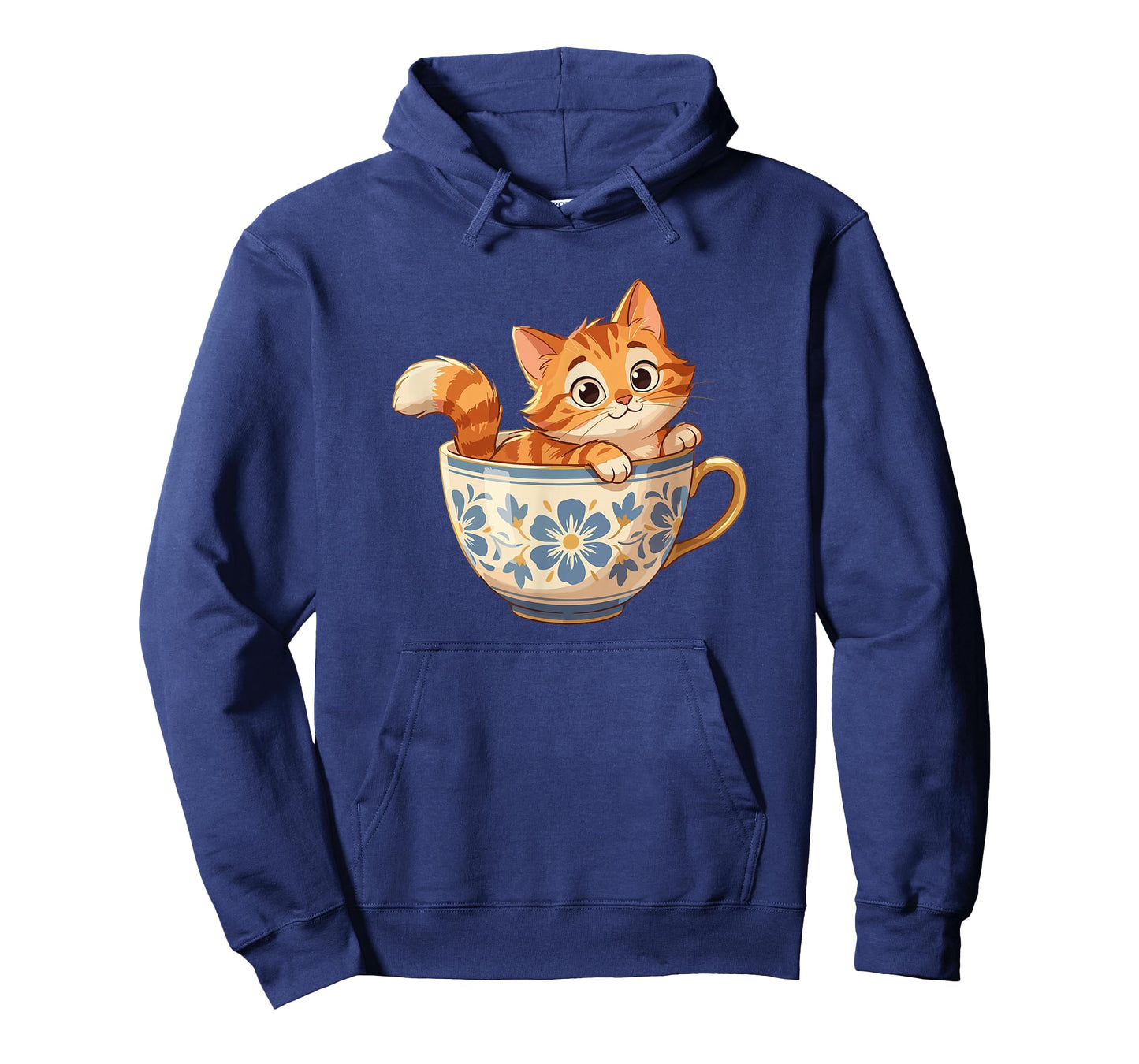 Cute Cat in Floral Teacup for Tea Lovers T-Shirt