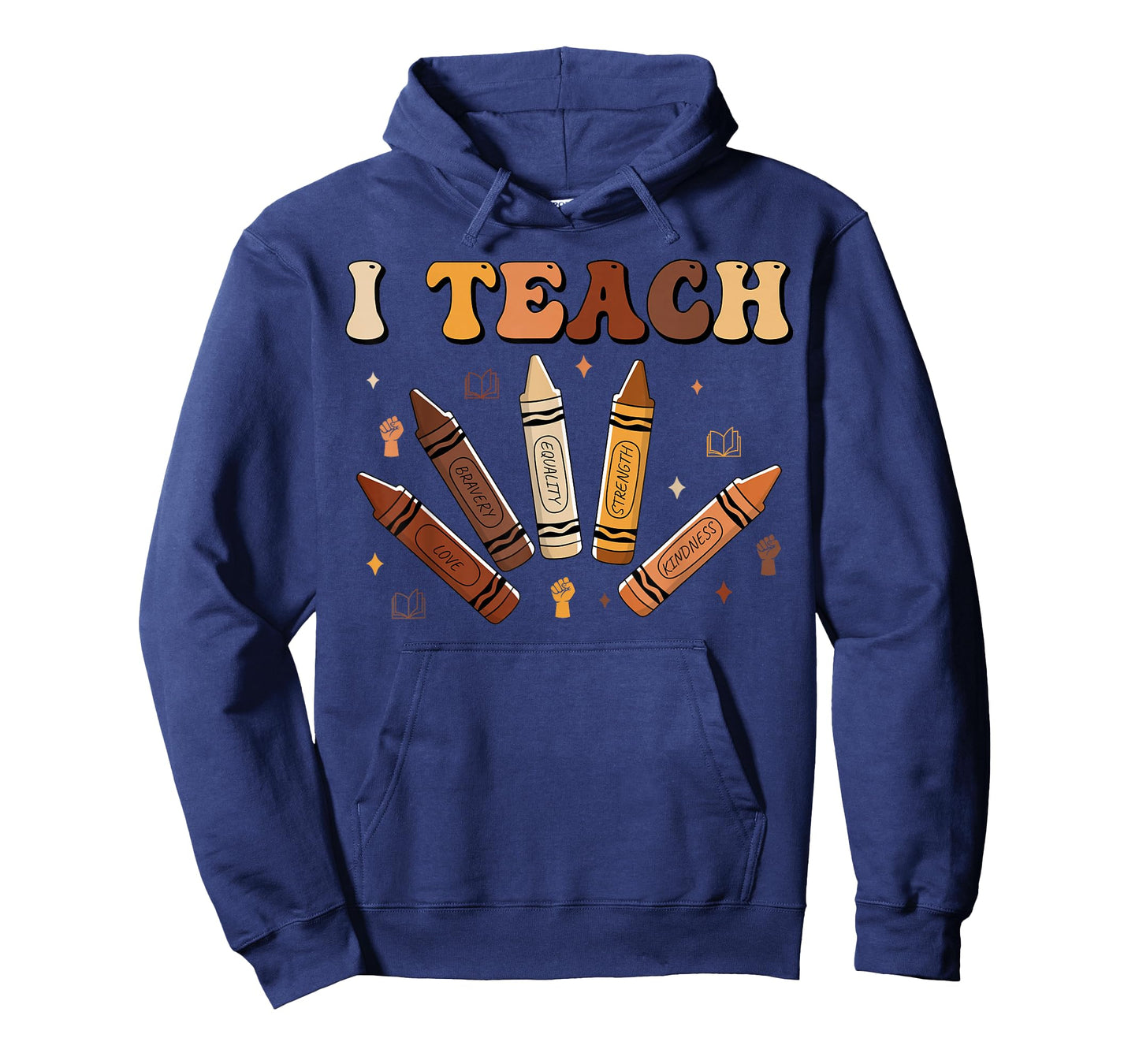 Melanin Teacher Black History African American Crayons Women T-Shirt