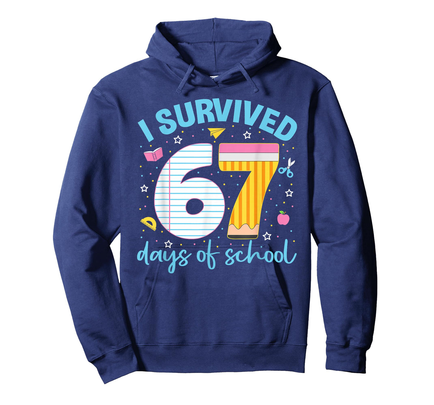 67 Shirt Teacher Kids 6 7 Meme I Survived 67 Days of School T-Shirt