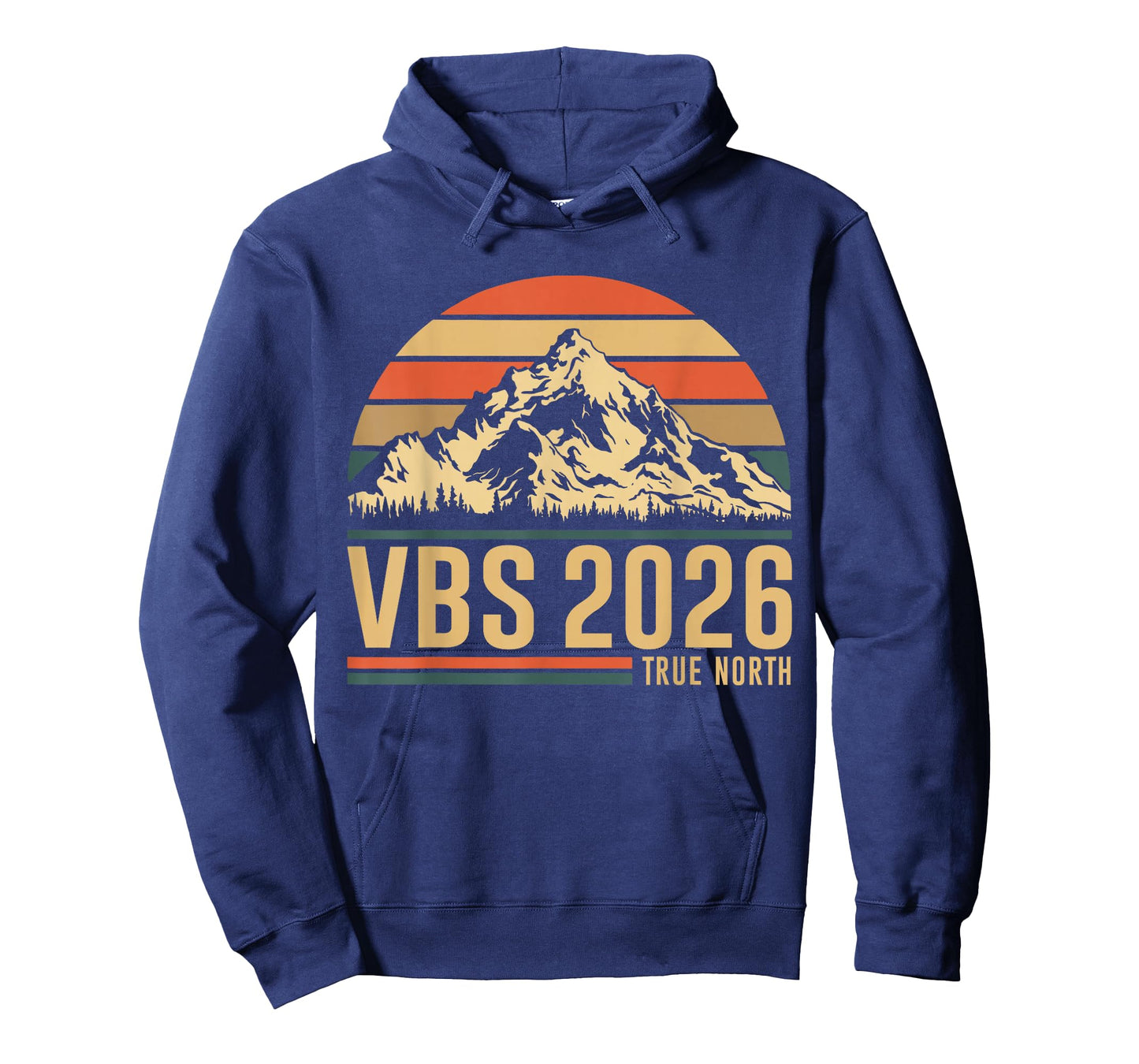 Retro VBS 2026 True North Christian Jesus Summer Camp Hiking T-Shirt