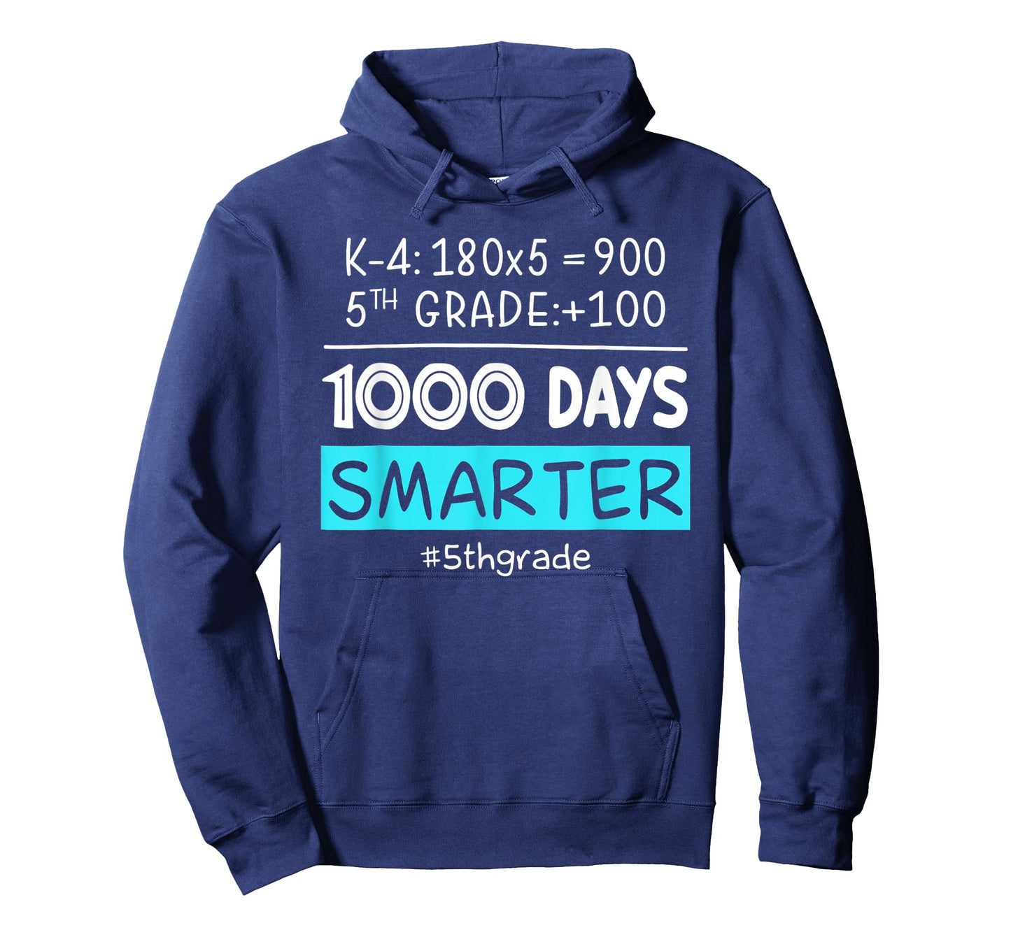 Fifth Grade Teacher 1000 Days Smarter 100th Days of School T-Shirt